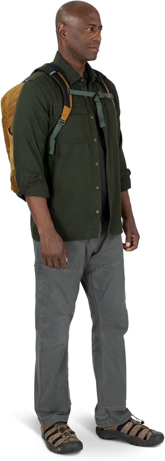 imageOsprey Proxima 30L Campus Laptop Backpack Organized Everyday Pack with Tech Storage Water Bottle Pockets and Comfortable Carry Perfect for School Commute and Travel Kazuma PrintToffee OrangeNight Shift Blue