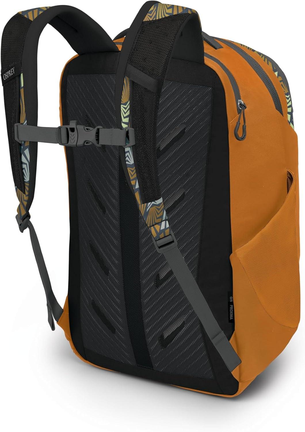 imageOsprey Proxima 30L Campus Laptop Backpack Organized Everyday Pack with Tech Storage Water Bottle Pockets and Comfortable Carry Perfect for School Commute and Travel Kazuma PrintToffee OrangeKazuma Print Toffee Orange