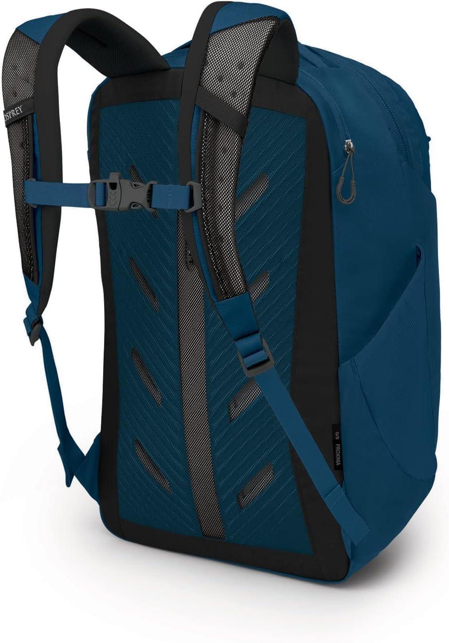 imageOsprey Proxima 30L Campus Laptop Backpack Organized Everyday Pack with Tech Storage Water Bottle Pockets and Comfortable Carry Perfect for School Commute and Travel Kazuma PrintToffee OrangeNight Shift Blue