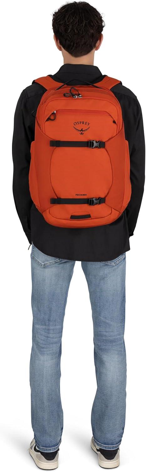 imageOsprey Proxima 30L Campus Laptop Backpack Organized Everyday Pack with Tech Storage Water Bottle Pockets and Comfortable Carry Perfect for School Commute and Travel Kazuma PrintToffee OrangeBlackCoal Grey