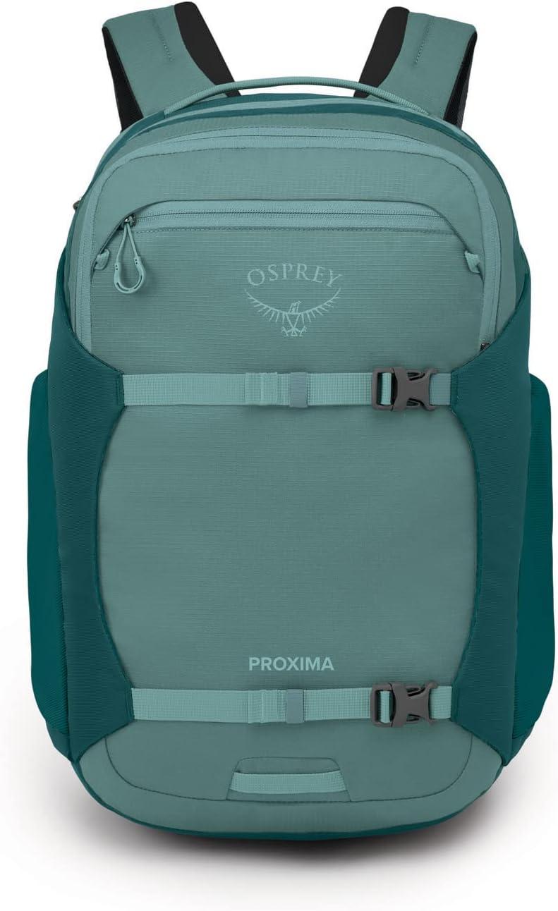 imageOsprey Proxima 30L Campus Laptop Backpack Organized Everyday Pack with Tech Storage Water Bottle Pockets and Comfortable Carry Perfect for School Commute and Travel Kazuma PrintToffee OrangeSucculent GreenDeep Teal