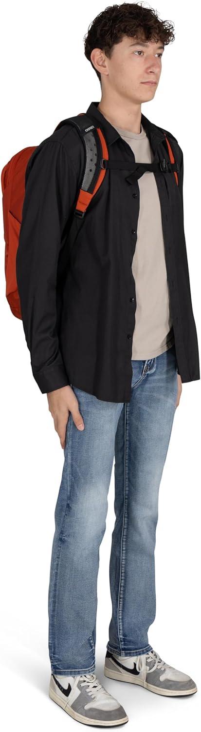 imageOsprey Proxima 30L Campus Laptop Backpack Organized Everyday Pack with Tech Storage Water Bottle Pockets and Comfortable Carry Perfect for School Commute and Travel Kazuma PrintToffee OrangeBlackCoal Grey