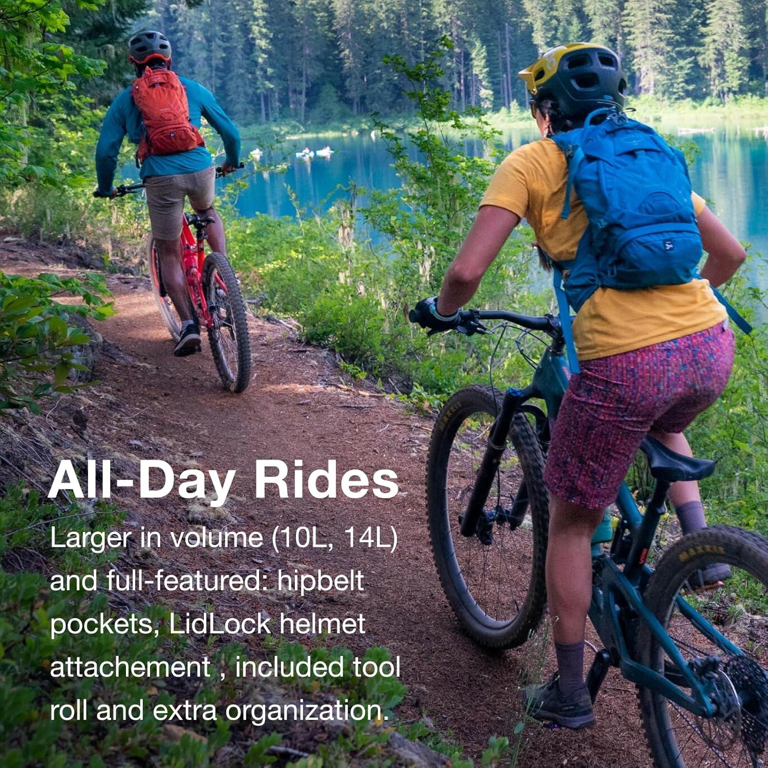 imageOsprey Raptor 10L Mens Biking Backpack with Hydraulics ReservoirBlack