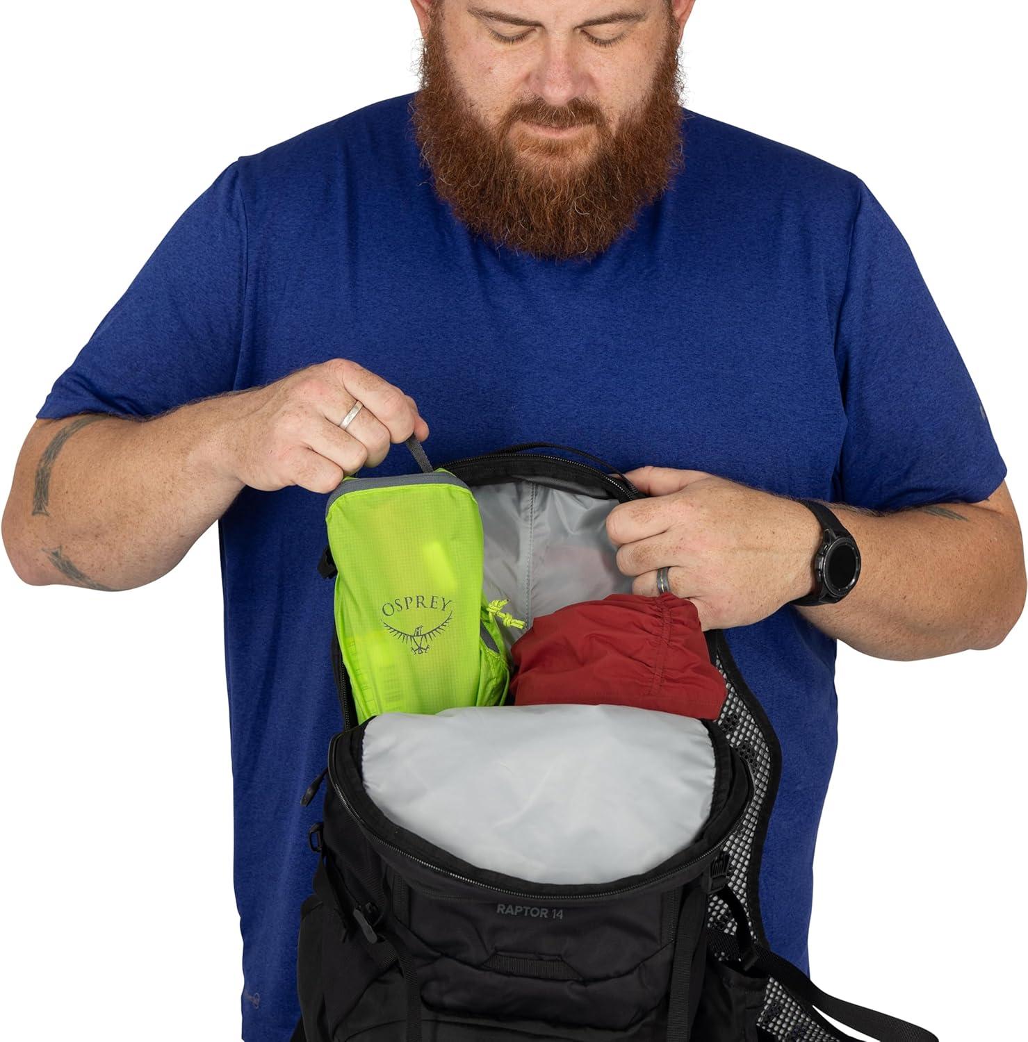 imageOsprey Raptor 10L Mens Biking Backpack with Hydraulics ReservoirBlack