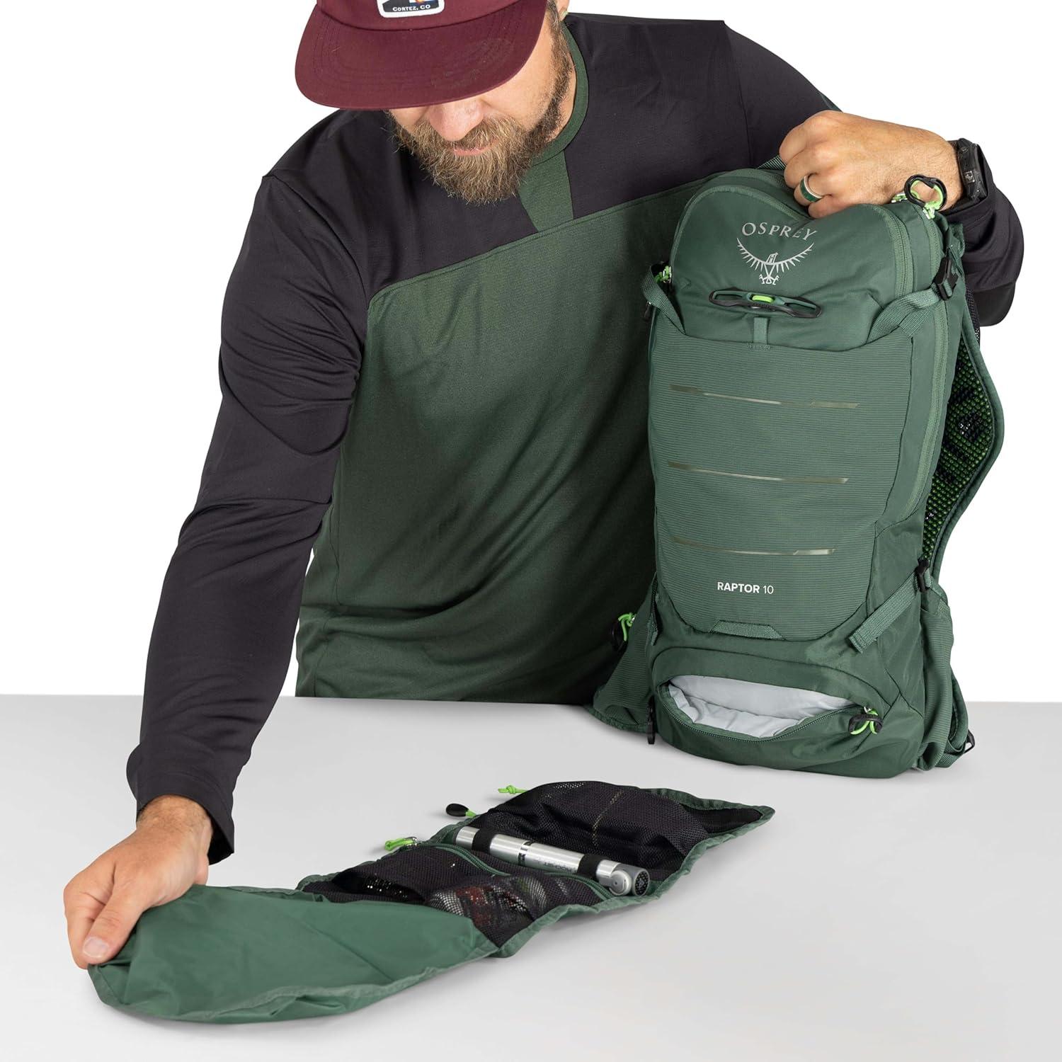 imageOsprey Raptor 10L Mens Biking Backpack with Hydraulics ReservoirBlack