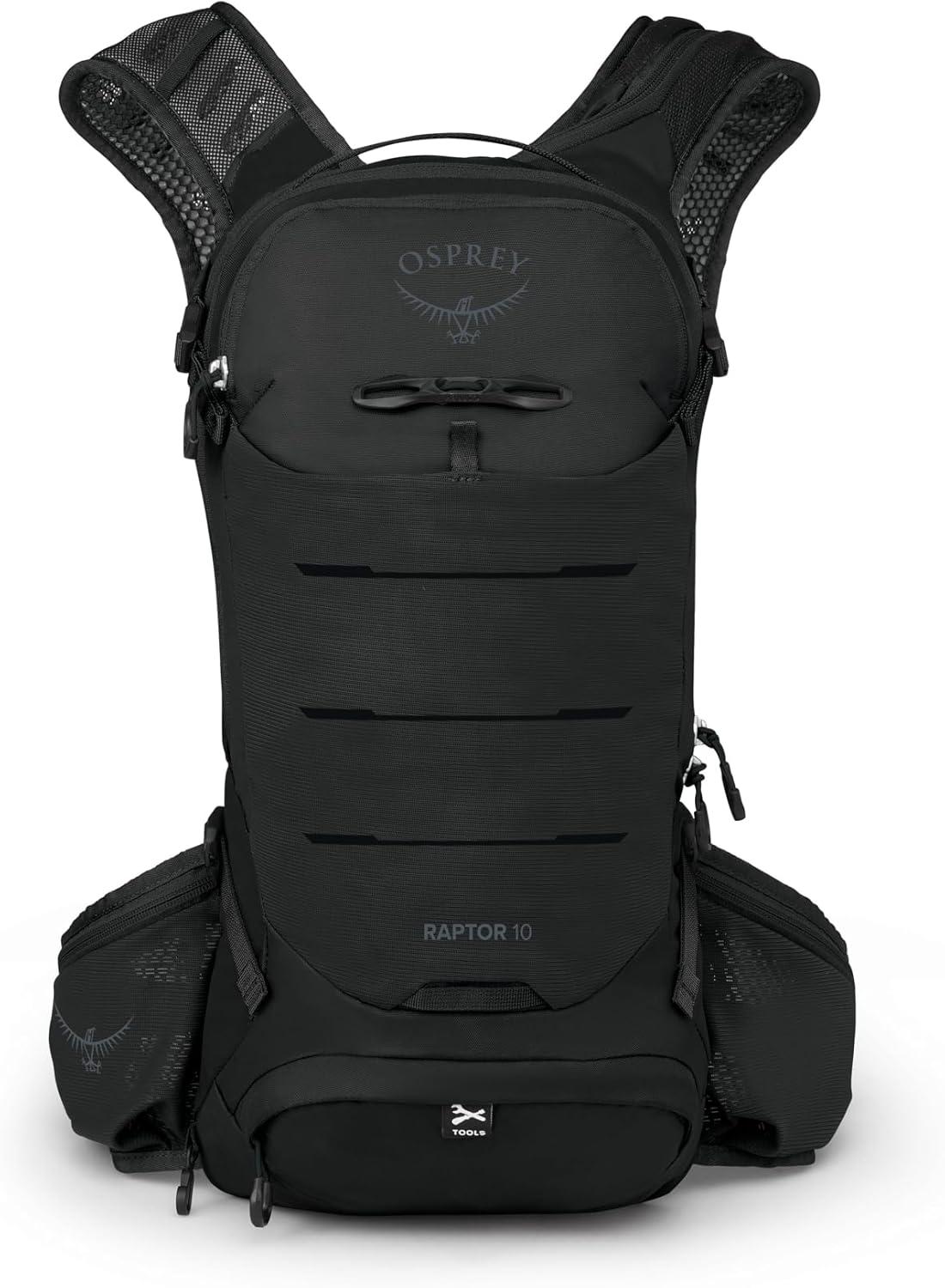imageOsprey Raptor 10L Mens Mountain Biking Backpack with Hydraulics Reservoir BlackBlack