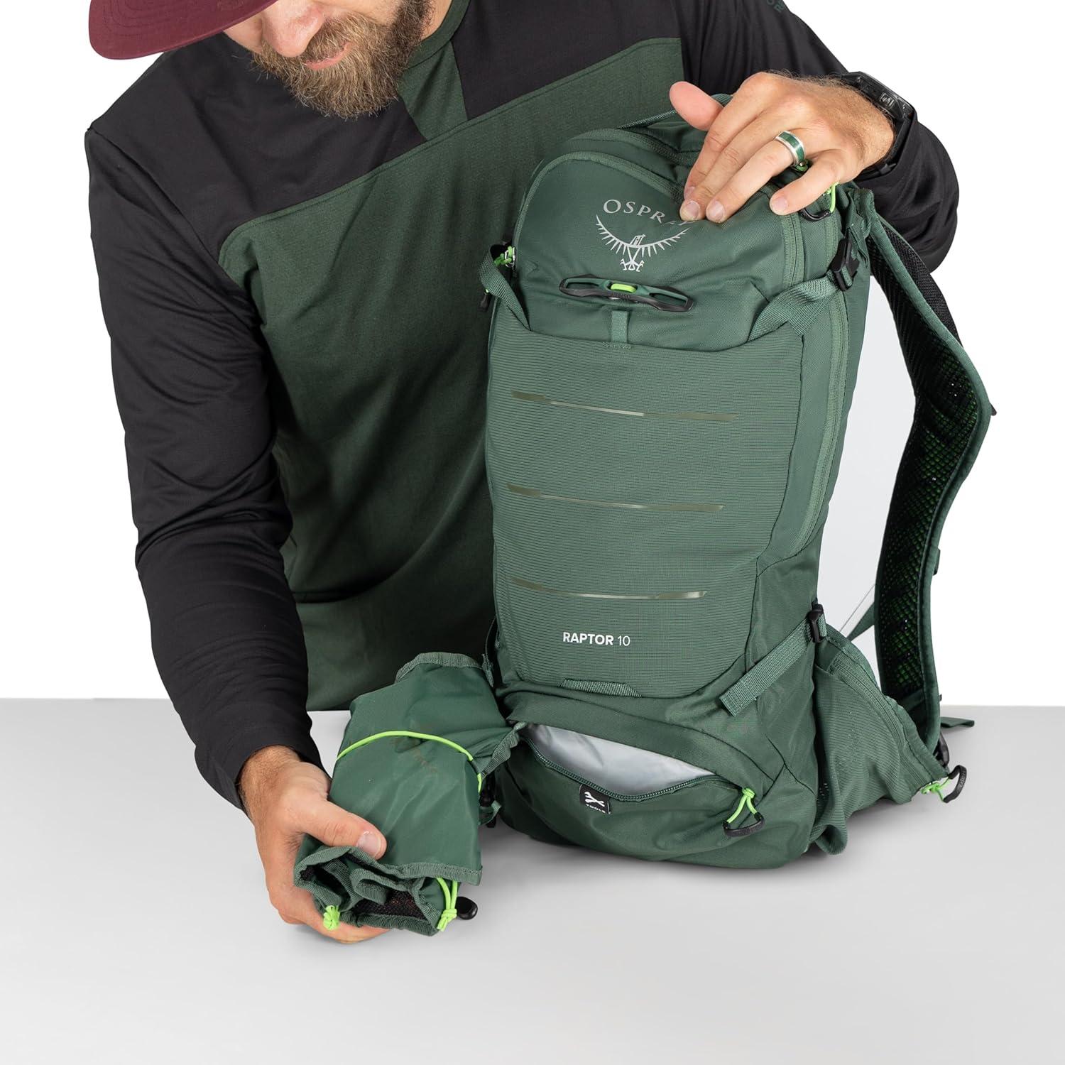 imageOsprey Raptor 10L Mens Mountain Biking Backpack with Hydraulics Reservoir BlackBlack