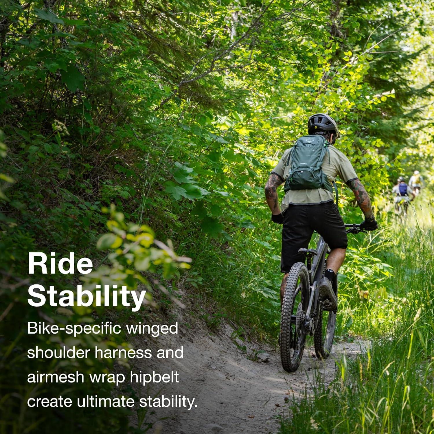 imageOsprey Raptor 10L Mens Mountain Biking Backpack with Hydraulics Reservoir BlackBlack