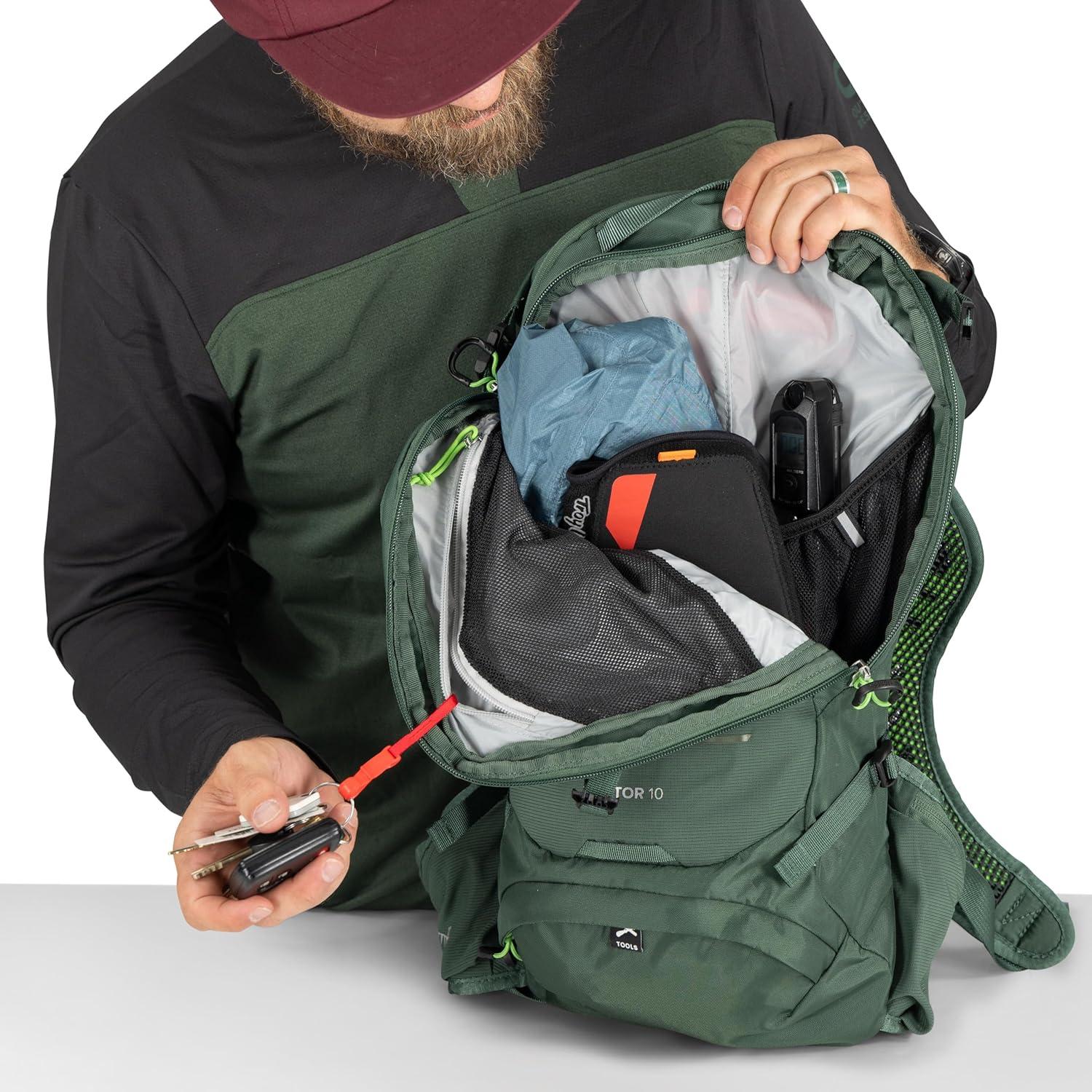 imageOsprey Raptor 10L Mens Mountain Biking Backpack with Hydraulics Reservoir BlackPediment Grey