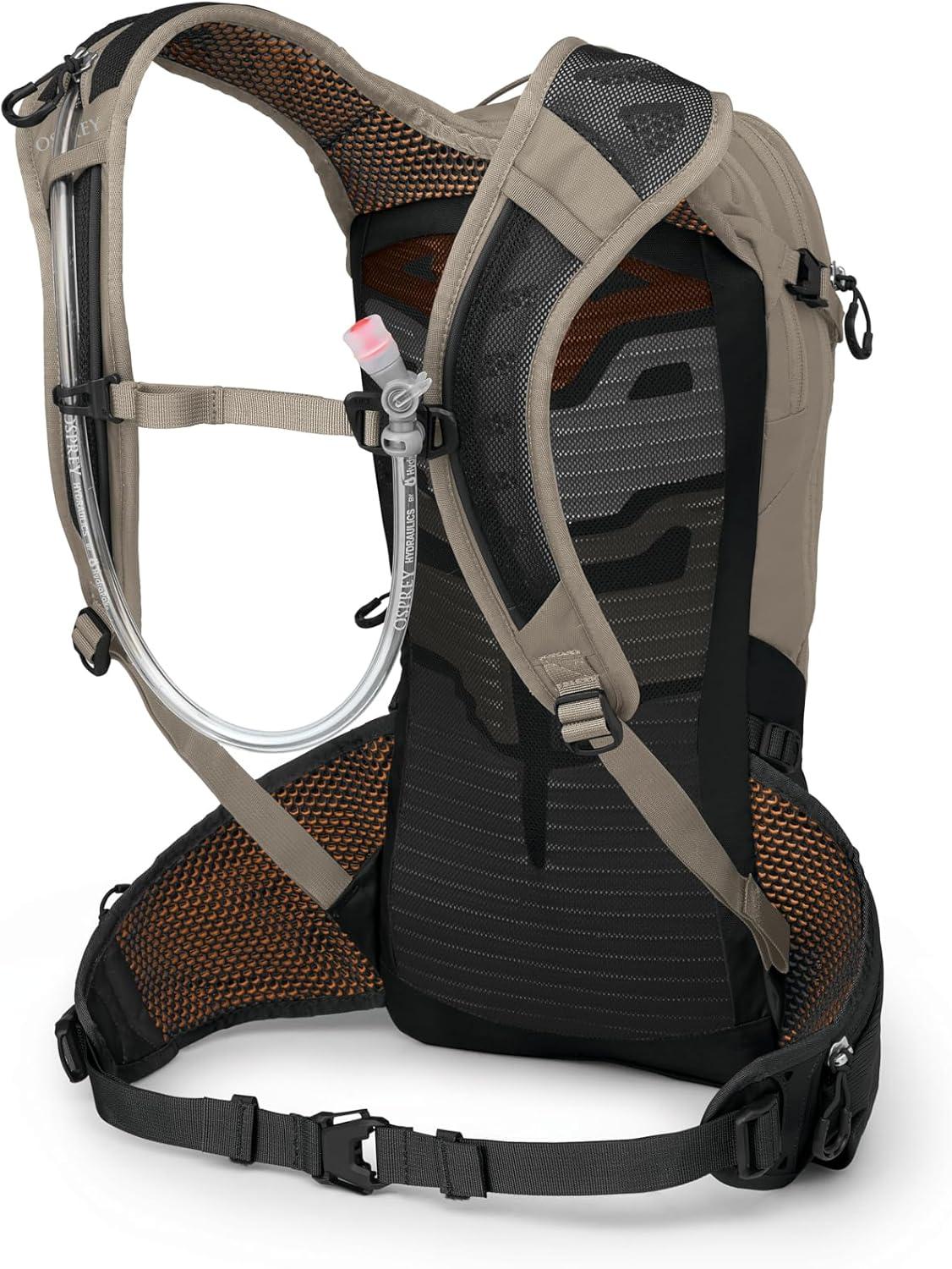 imageOsprey Raptor 10L Mens Mountain Biking Backpack with Hydraulics Reservoir BlackPediment Grey