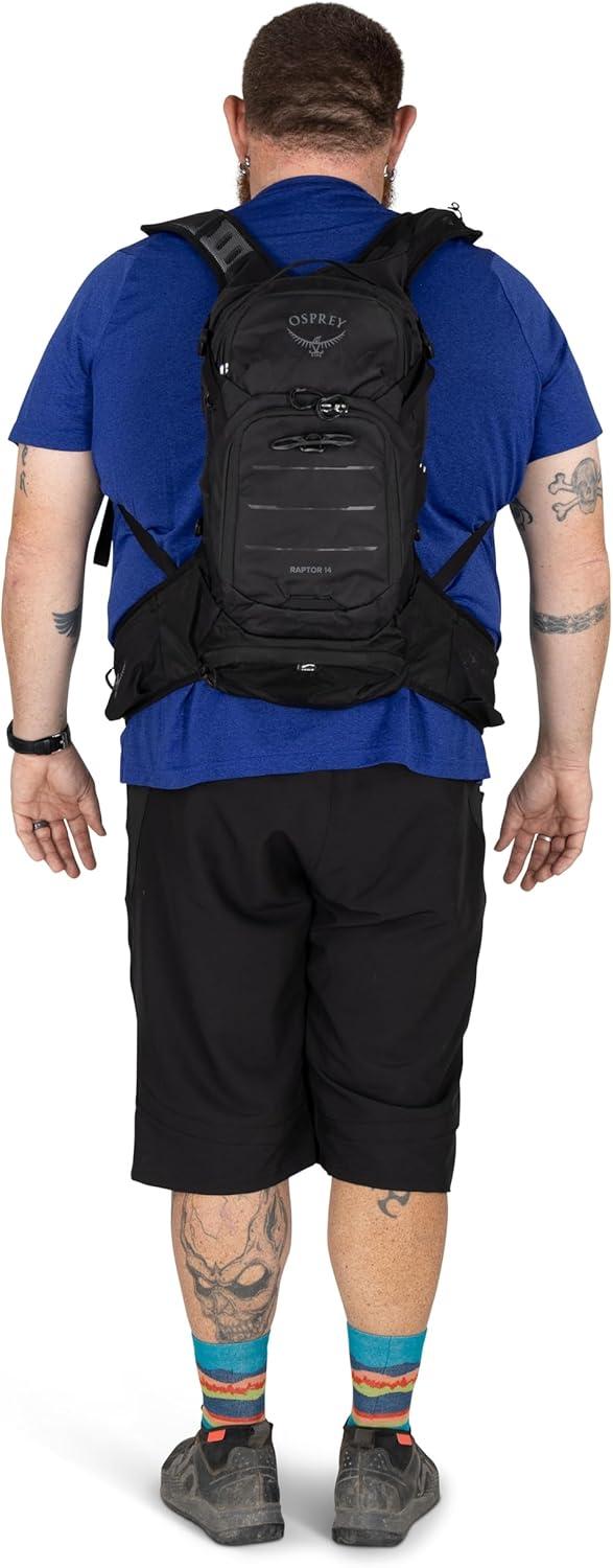 imageOsprey Raptor 14L Mens Mountain Biking Backpack with Hydraulics ReservoirBlack