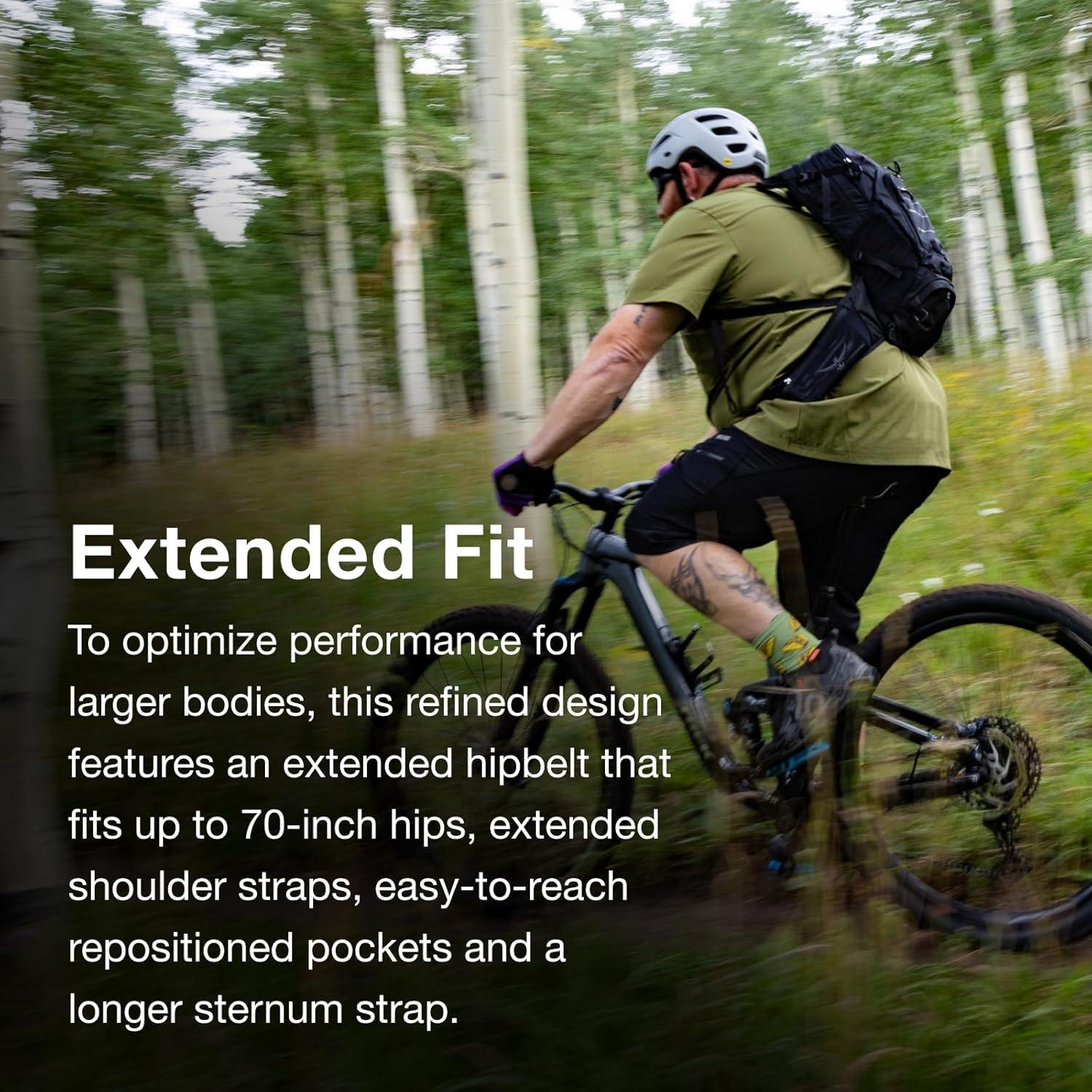 imageOsprey Raptor 14L Mens Mountain Biking Backpack with Hydraulics ReservoirBlack