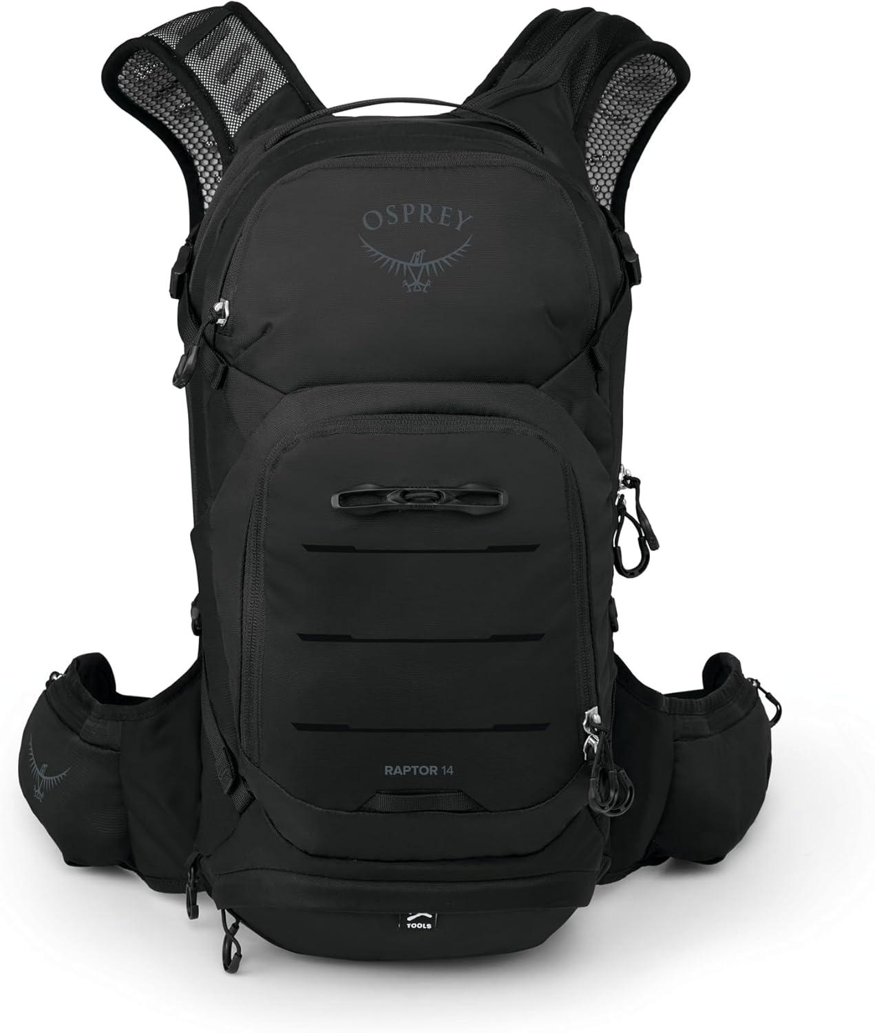 imageOsprey Raptor 14L Mens Mountain Biking Backpack with Hydraulics ReservoirBlack