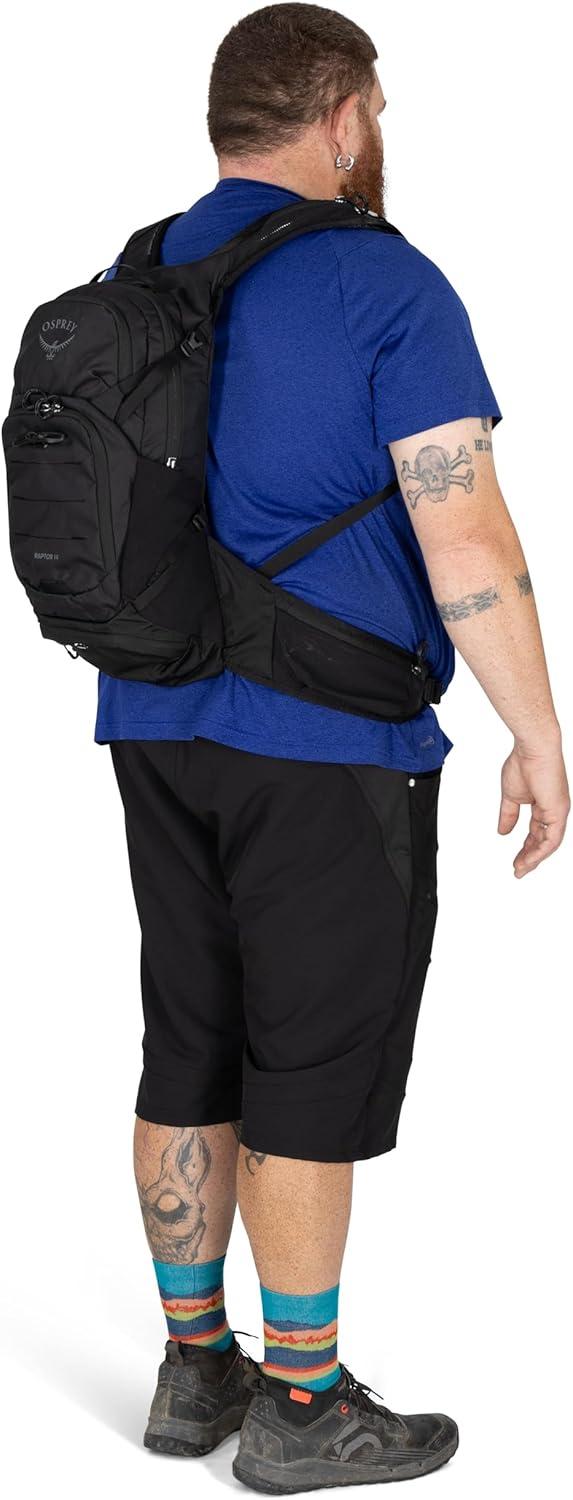 imageOsprey Raptor 14L Mens Mountain Biking Backpack with Hydraulics ReservoirBlack