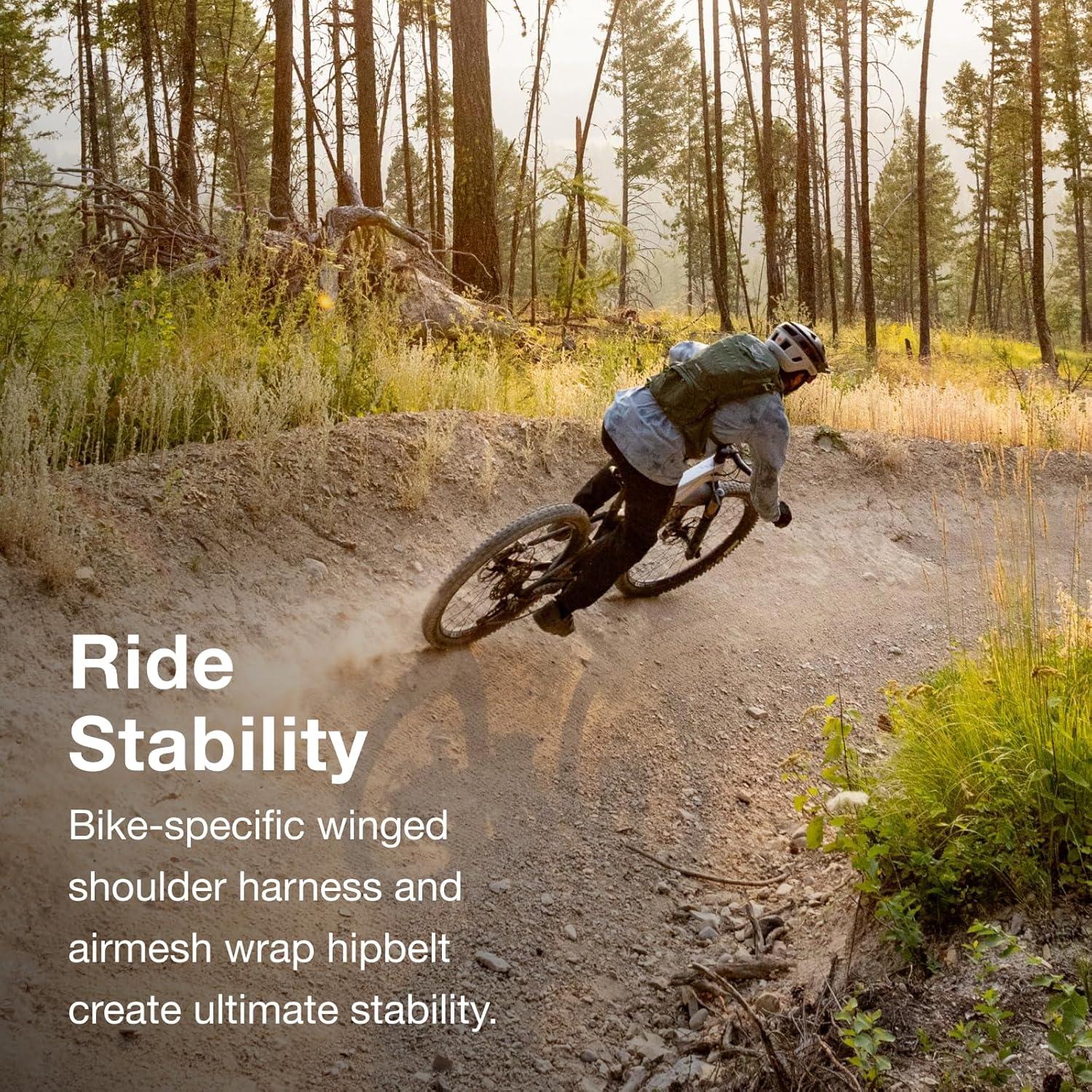 imageOsprey Raptor 14L Mens Mountain Biking Backpack with Hydraulics ReservoirTundra Green