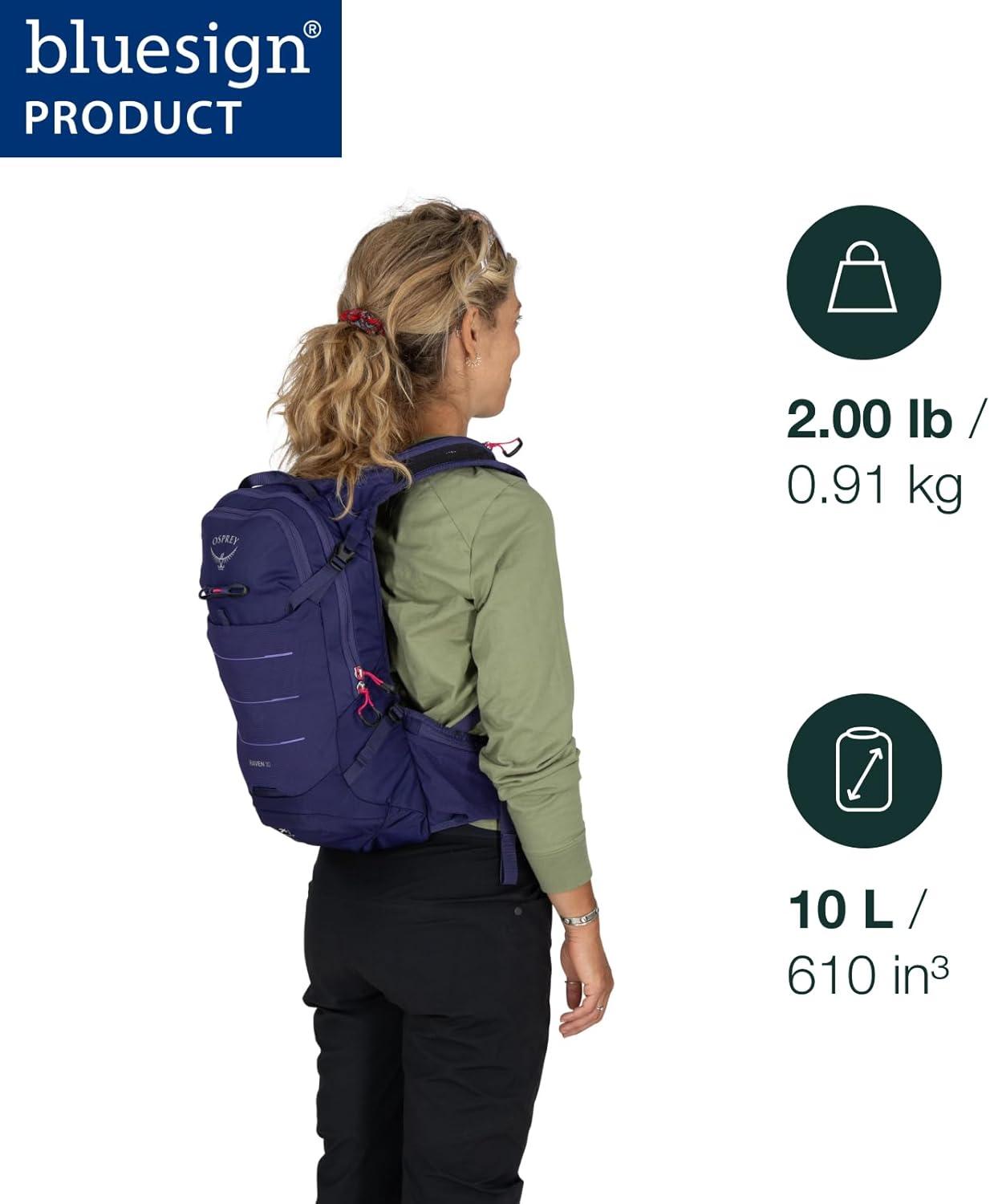 imageOsprey Raven 10L Womens Mountain Biking Backpack with Hydraulics ReservoirDeep Fig