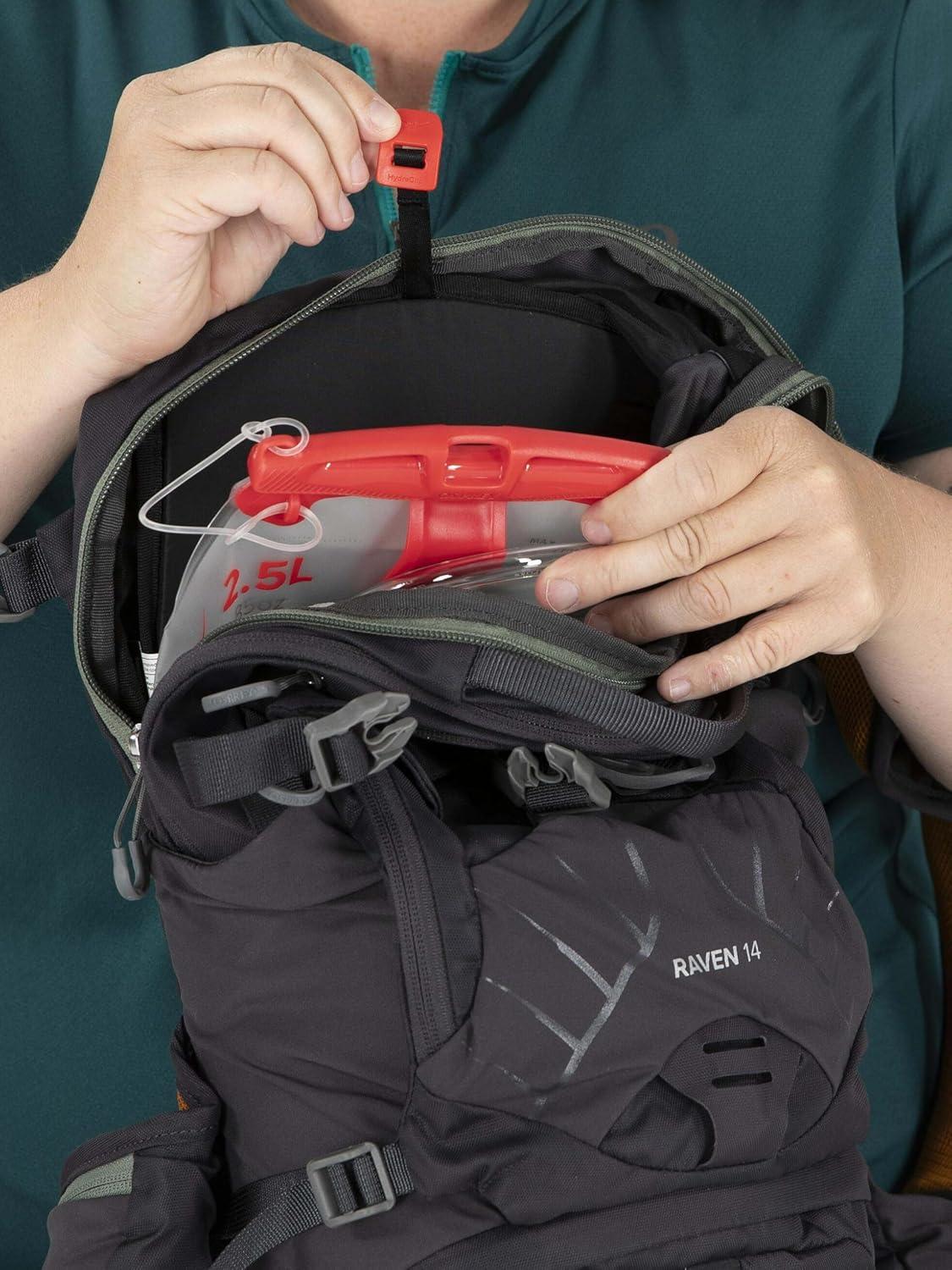 imageOsprey Raven 14L Womens Biking Backpack with Hydraulics Reservoir Space TravelToffee Orange Extended Fit