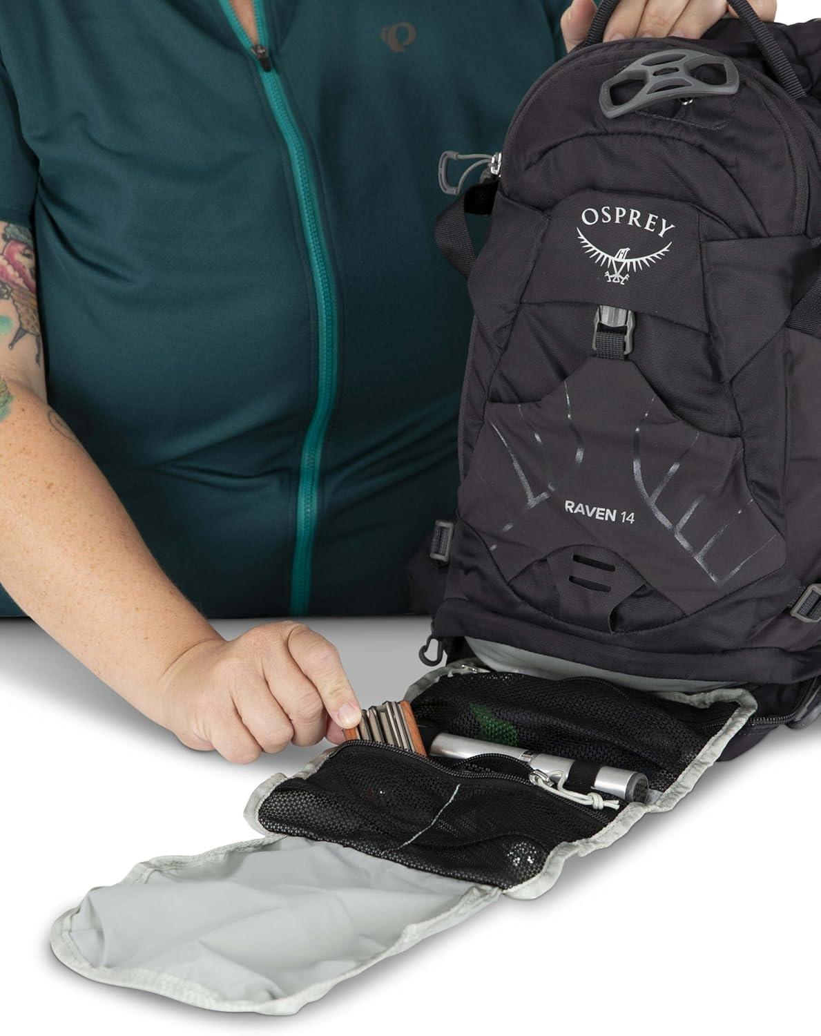 imageOsprey Raven 14L Womens Biking Backpack with Hydraulics Reservoir Space TravelToffee Orange Extended Fit