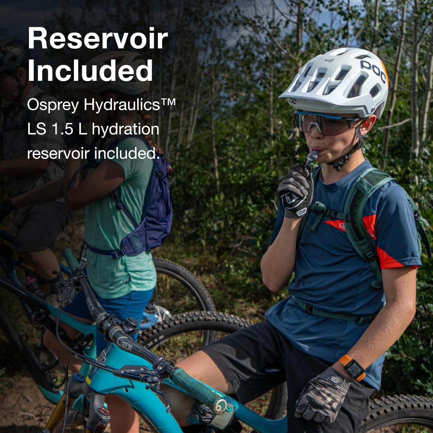 imageOsprey Raven Jr Girls Mountain Biking Backpack with Hydraulics Reservoir Deep Fig