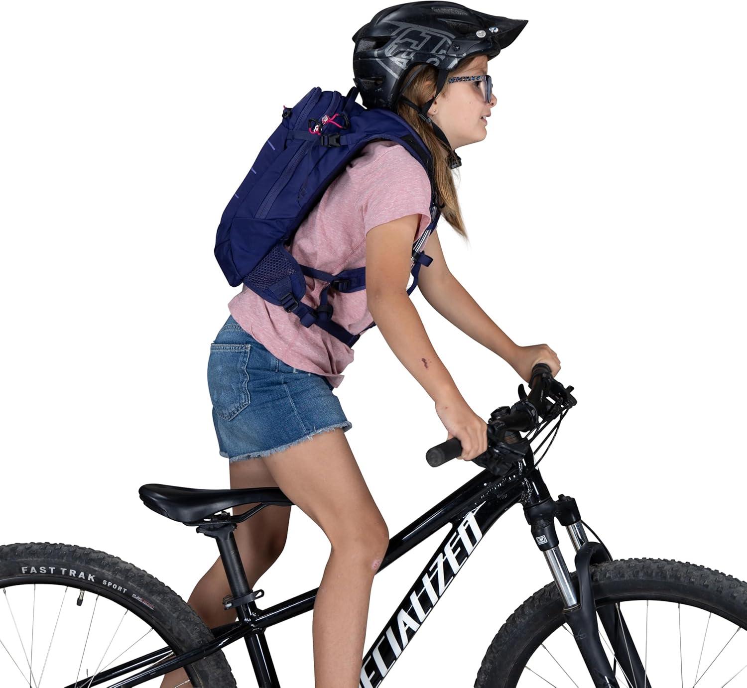 imageOsprey Raven Jr Girls Mountain Biking Backpack with Hydraulics Reservoir Deep Fig