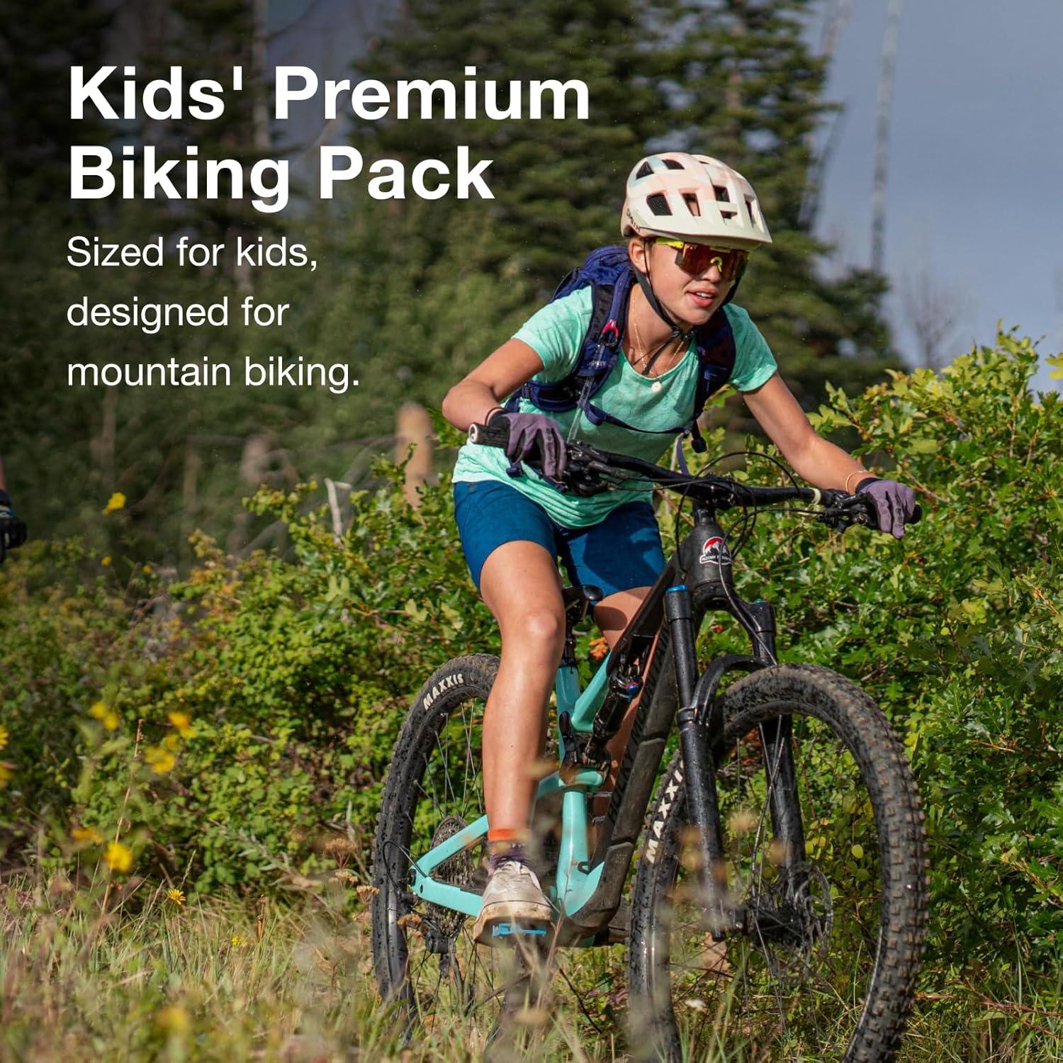 imageOsprey Raven Jr Girls Mountain Biking Backpack with Hydraulics Reservoir Deep Fig