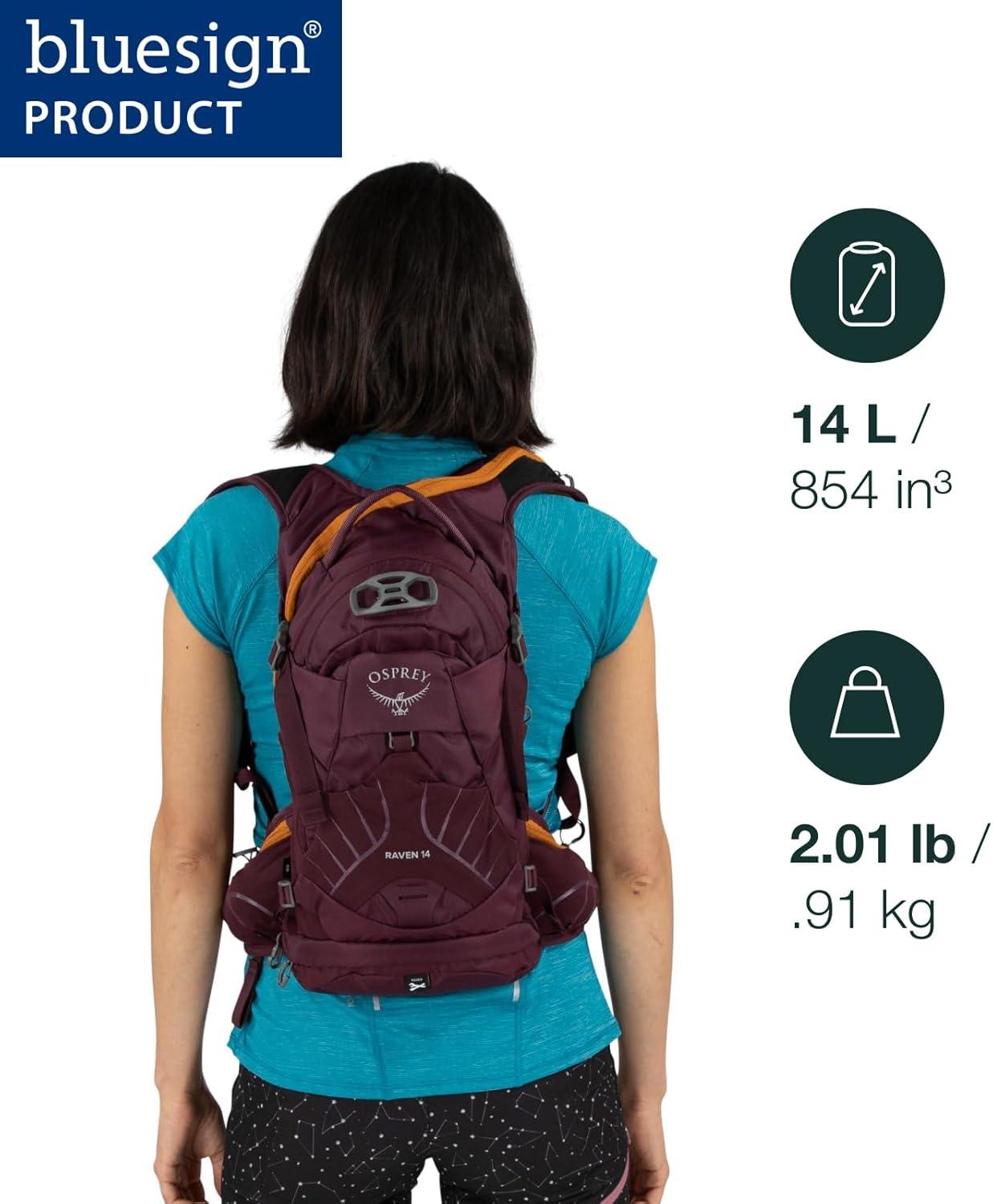 imageOsprey Raven Womens Biking Backpack with Hydraulics ReservoirWaterfront Blue