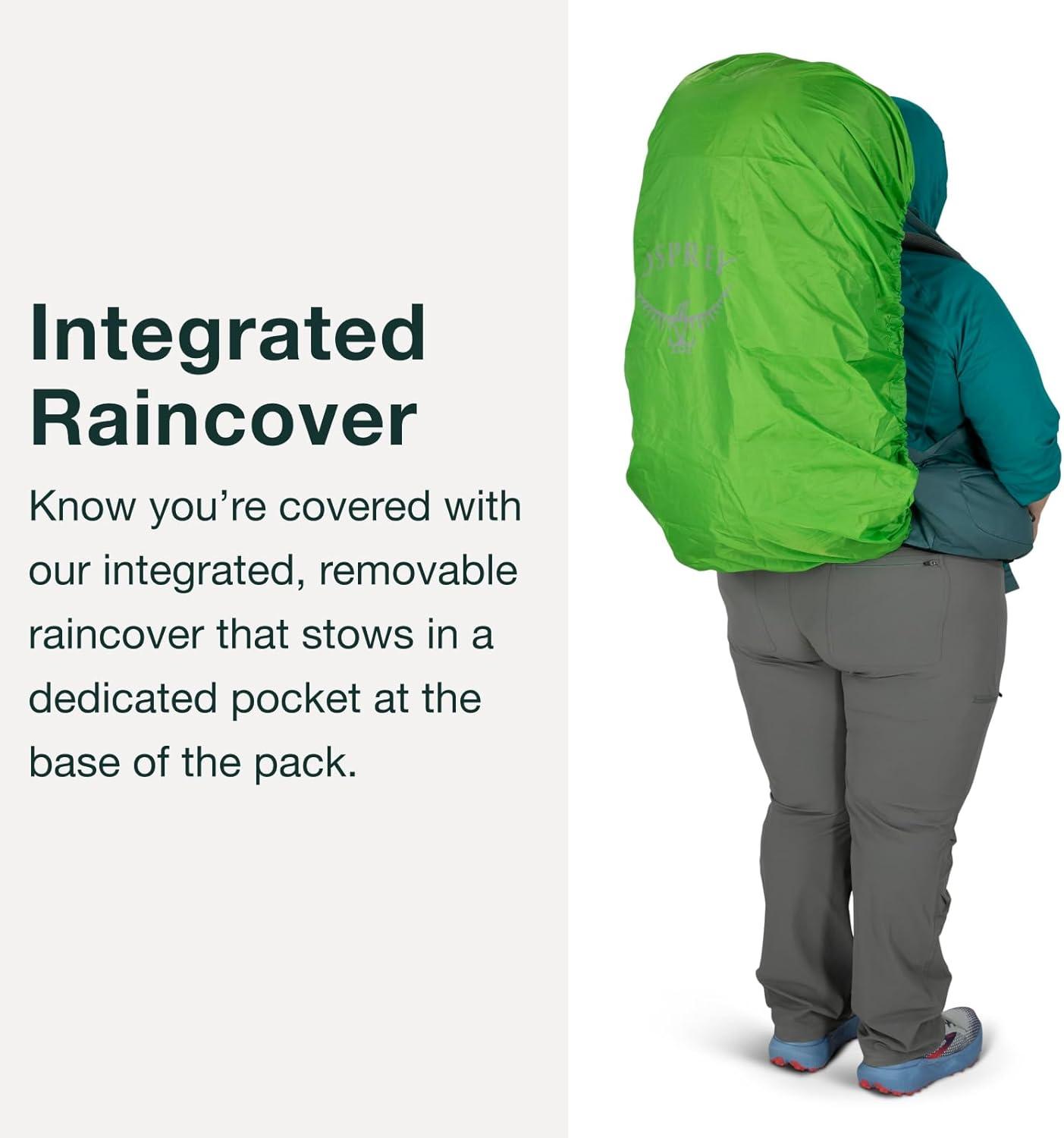 imageOsprey Renn 65L Womens Backpacking Backpack Cascade BlueMelon OrangeDark CharcoalGray Wolf