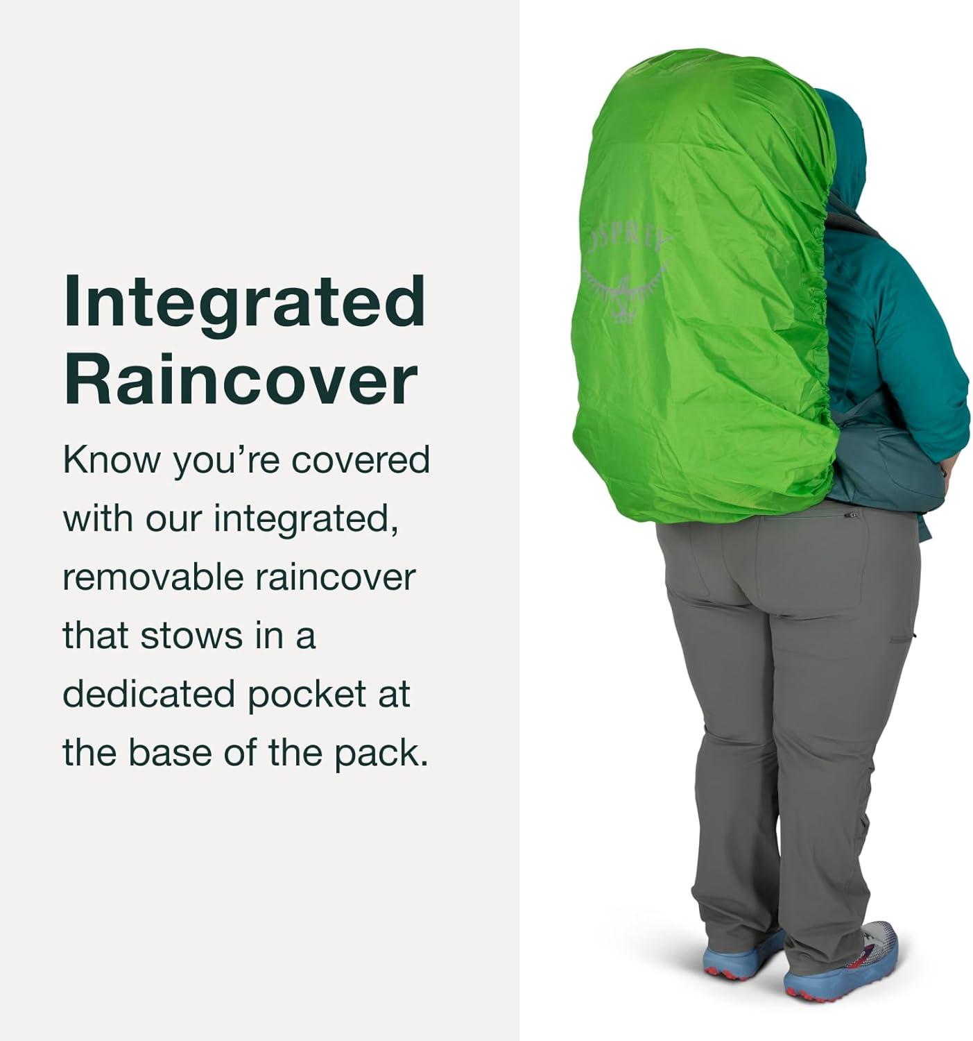 imageOsprey Renn 65L Womens Backpacking Backpack Cascade BlueMelon OrangePediment GreyLinen Tan