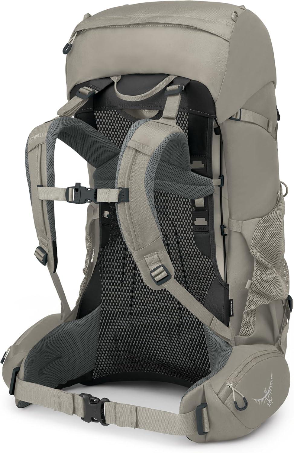 imageOsprey Renn 65L Womens Backpacking Backpack Cascade BlueMelon OrangePediment GreyLinen Tan