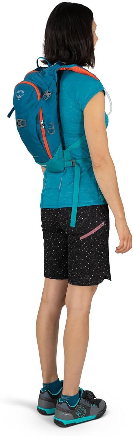 imageOsprey Salida 8L Womens Biking Backpack with Hydraulics Reservoir Space Travel GreyClaret Red