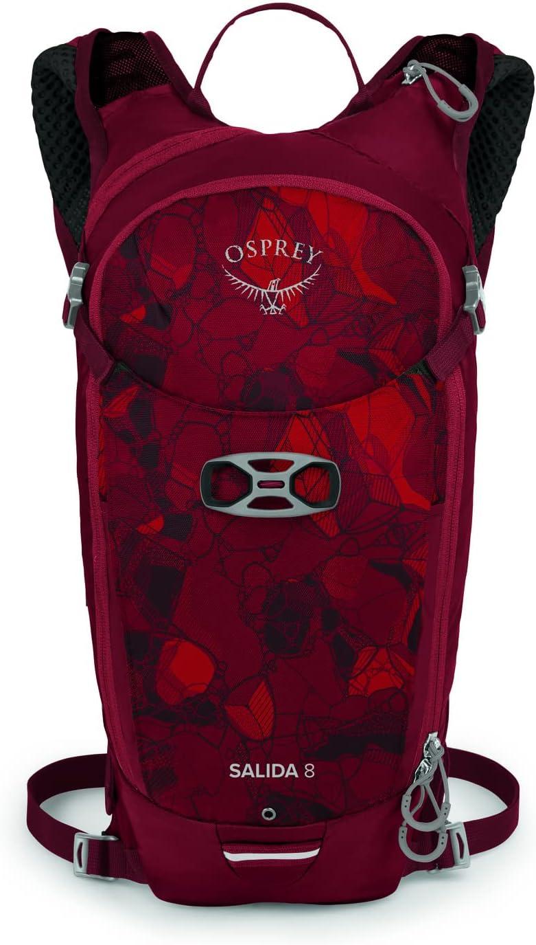 imageOsprey Salida 8L Womens Biking Backpack with Hydraulics Reservoir Space Travel GreyClaret Red