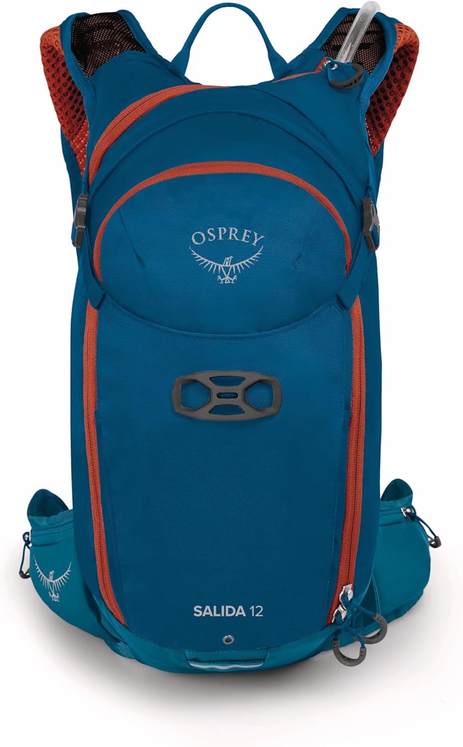 imageOsprey Salida 8L Womens Biking Backpack with Hydraulics Reservoir Space Travel GreyWaterfront Blue