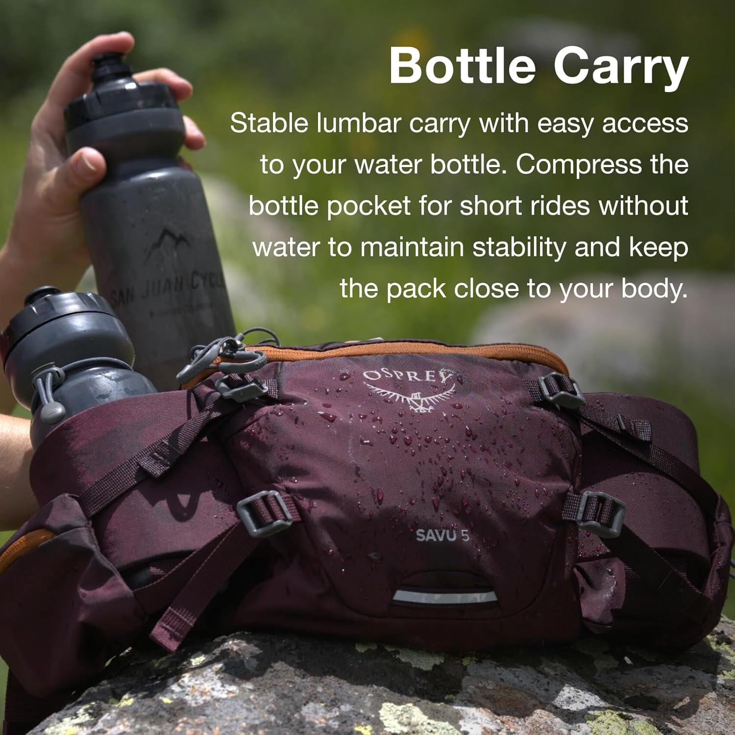 imageOsprey Savu 2L Biking Waist Pack for Men and Women Aprium PurpleBlack