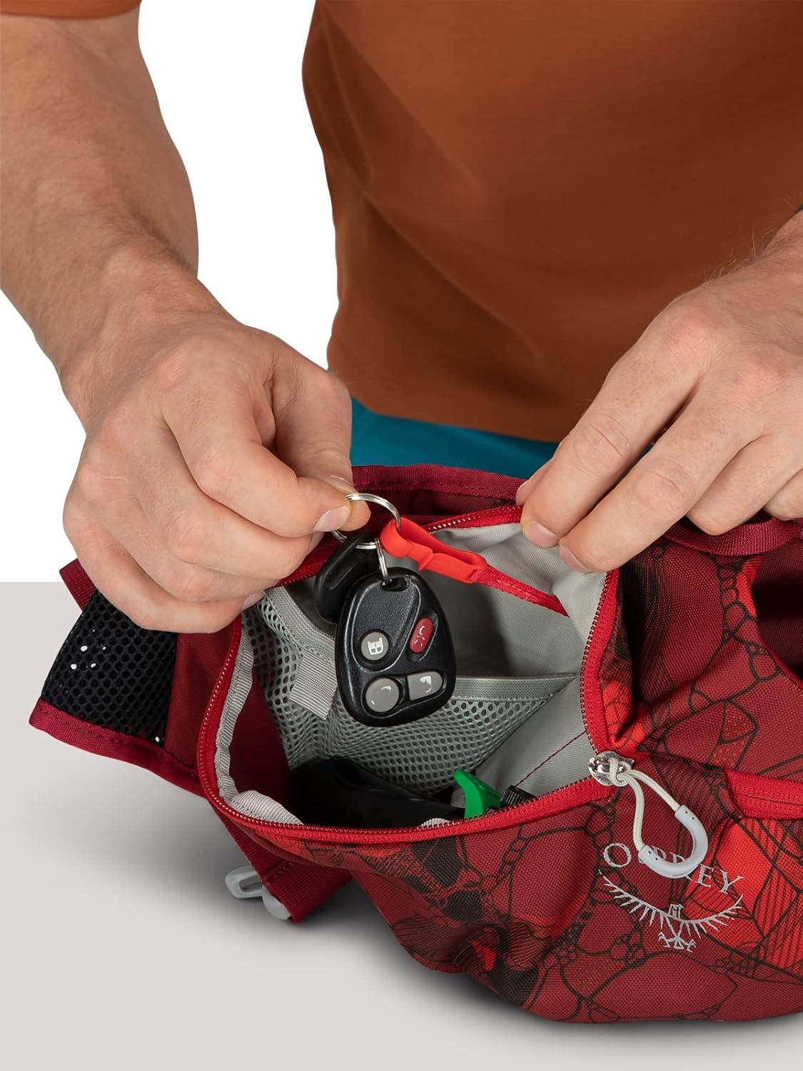 imageOsprey Savu 2L Unisex Lumbar Biking Hydration Pack Claret RedDustmoss Green