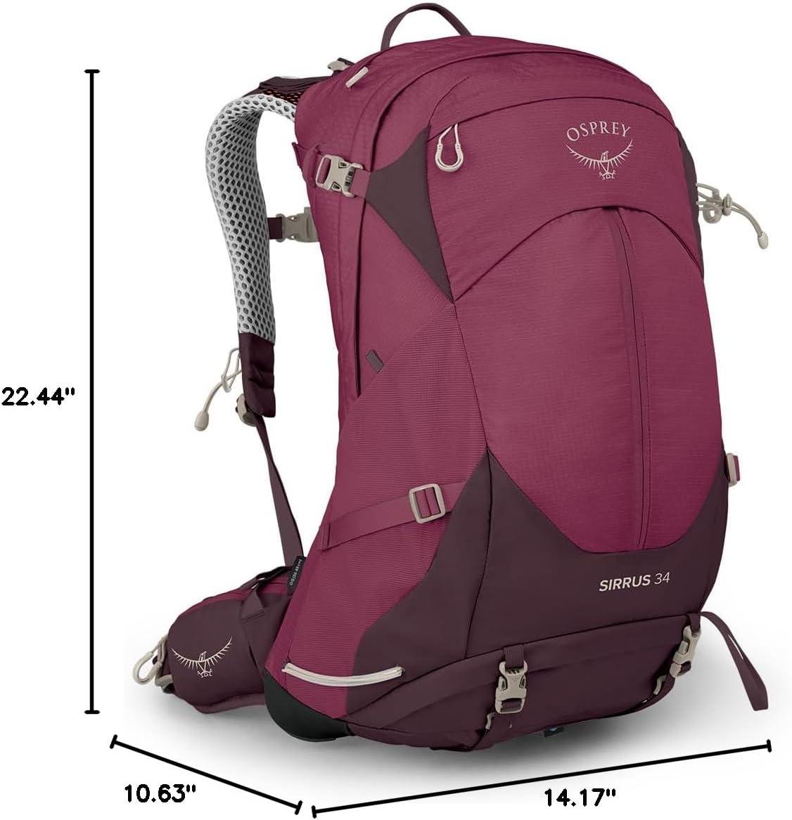 imageOsprey Sirrus 34L Womens Hiking Backpack Elderberry PurpleChiru TanElderberry PurpleChiru Tan