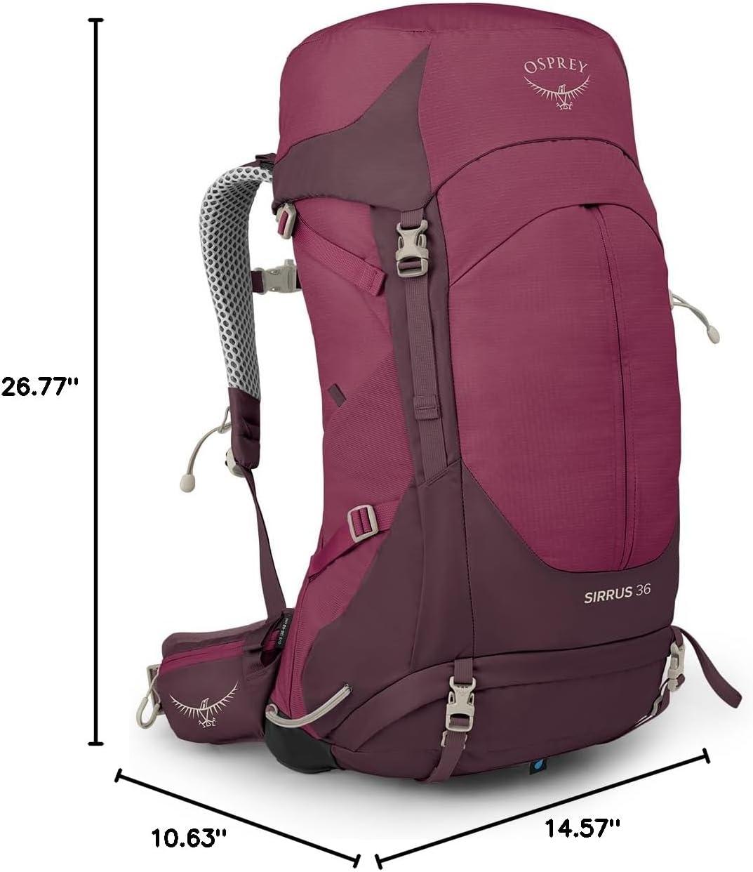 imageOsprey Sirrus 34L Womens Hiking Backpack Elderberry PurpleChiru TanElderberry PurpleChiru Tan
