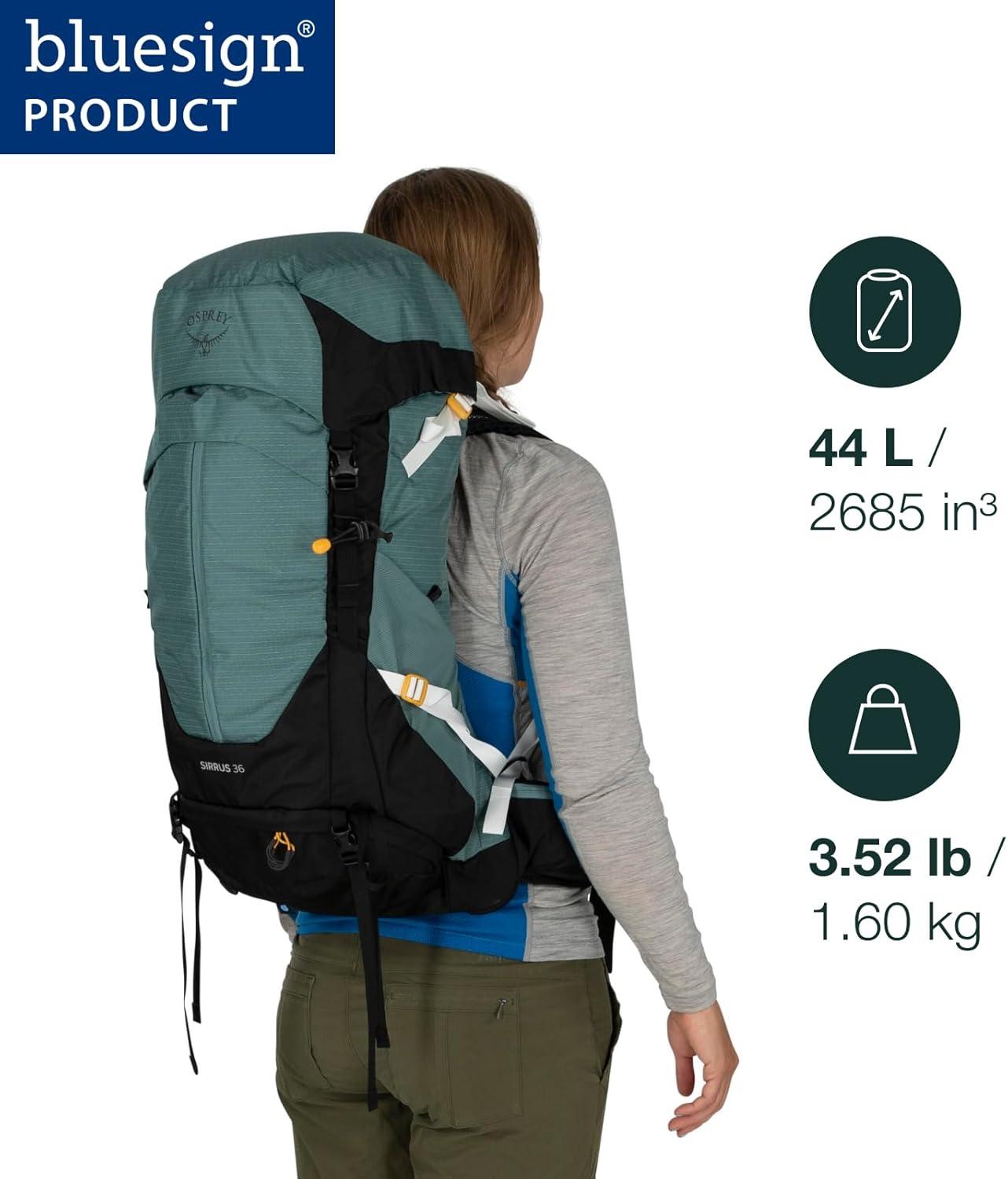 imageOsprey Sirrus 34L Womens Hiking Backpack Elderberry PurpleChiru TanMuted Space Blue
