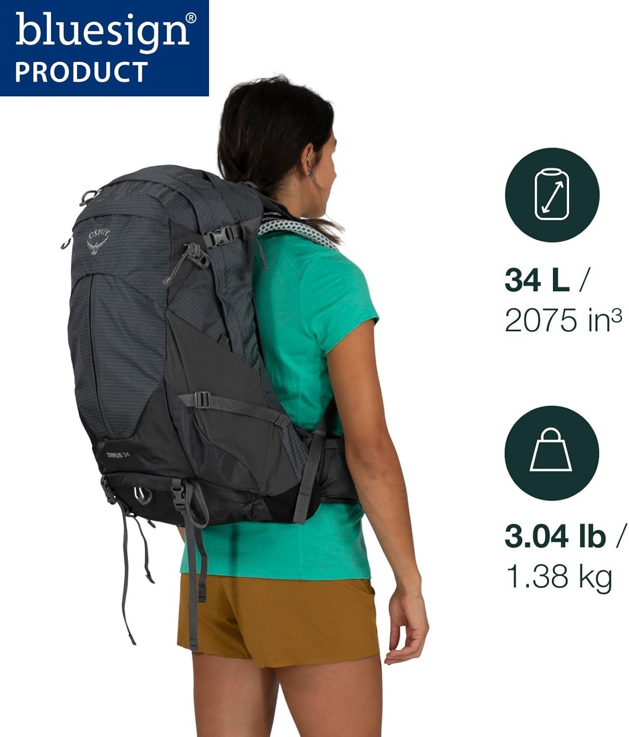 imageOsprey Sirrus 34L Womens Hiking Backpack Elderberry PurpleChiru TanMuted Space Blue