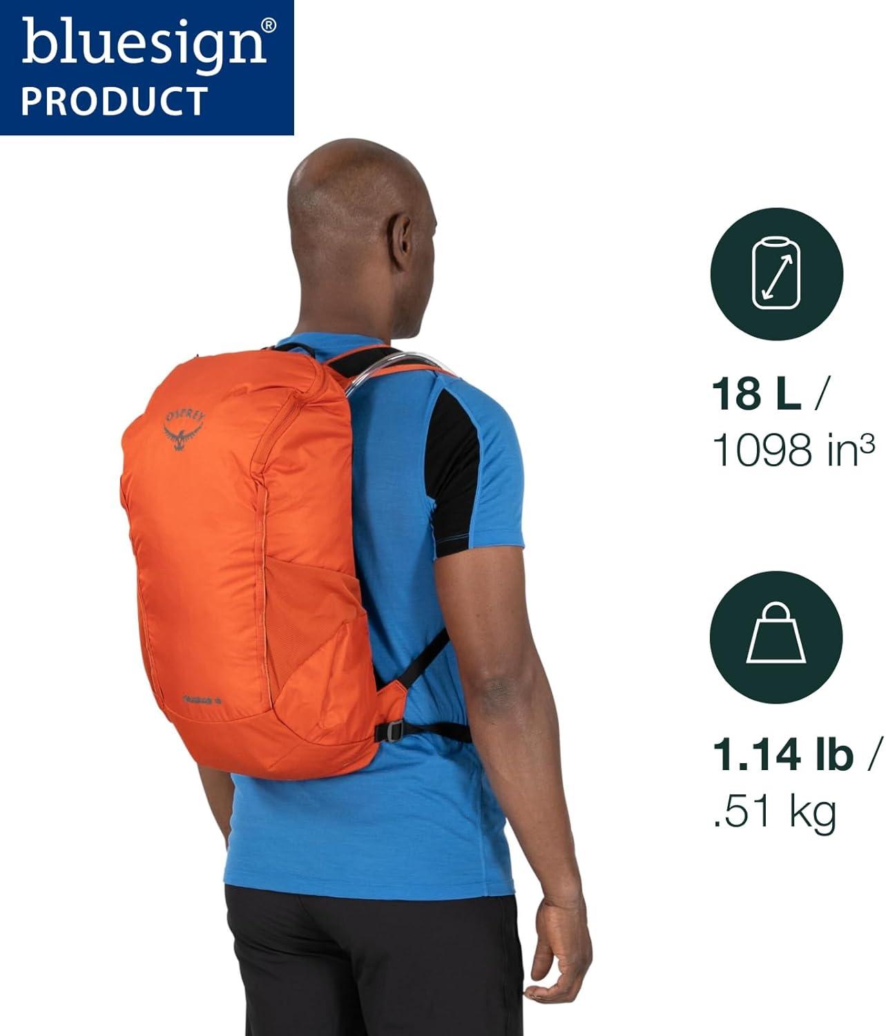 imageOsprey Skarab Mens Hiking Backpack with Hydraulics ReservoirFirestarter Orange