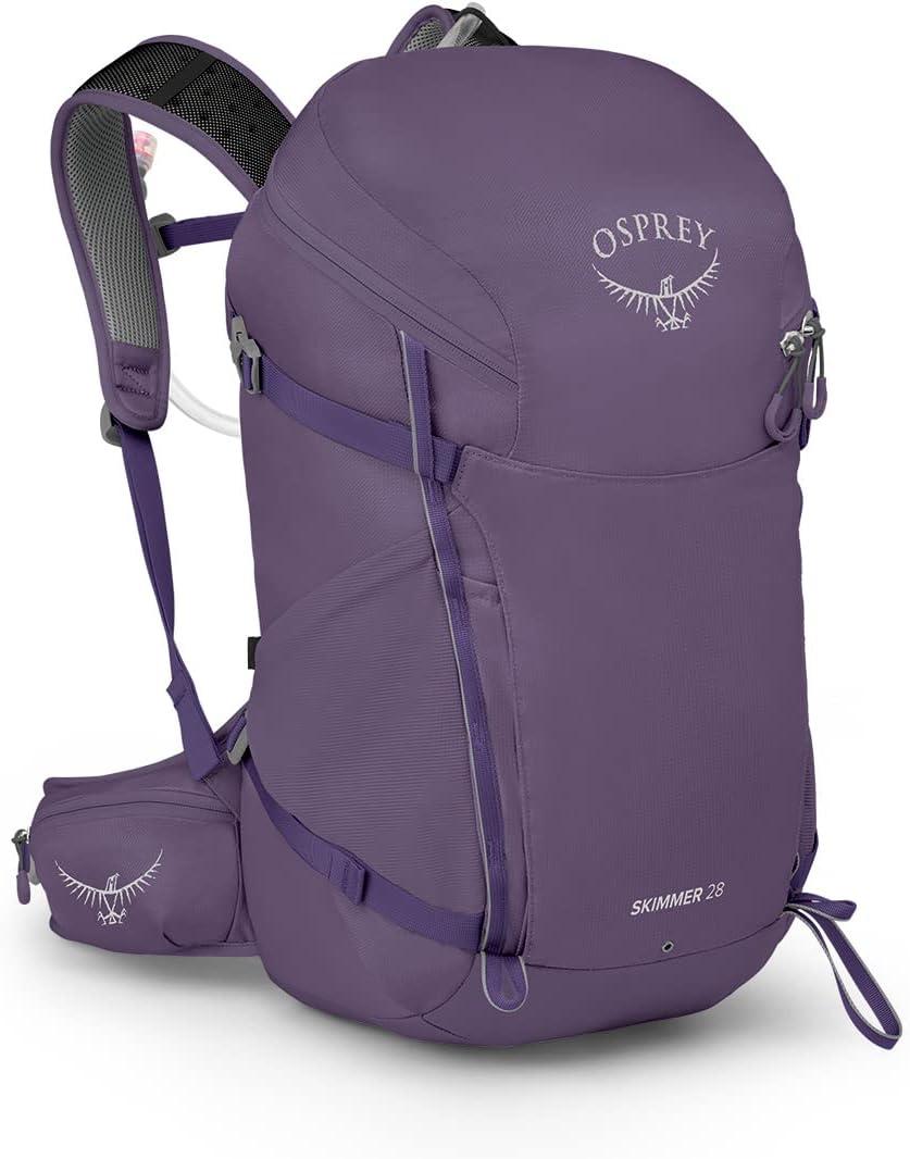 imageOsprey Skimmer 20L Womens Hiking Backpack with Hydraulics Reservoir Coyote BrownPurpurite Purple