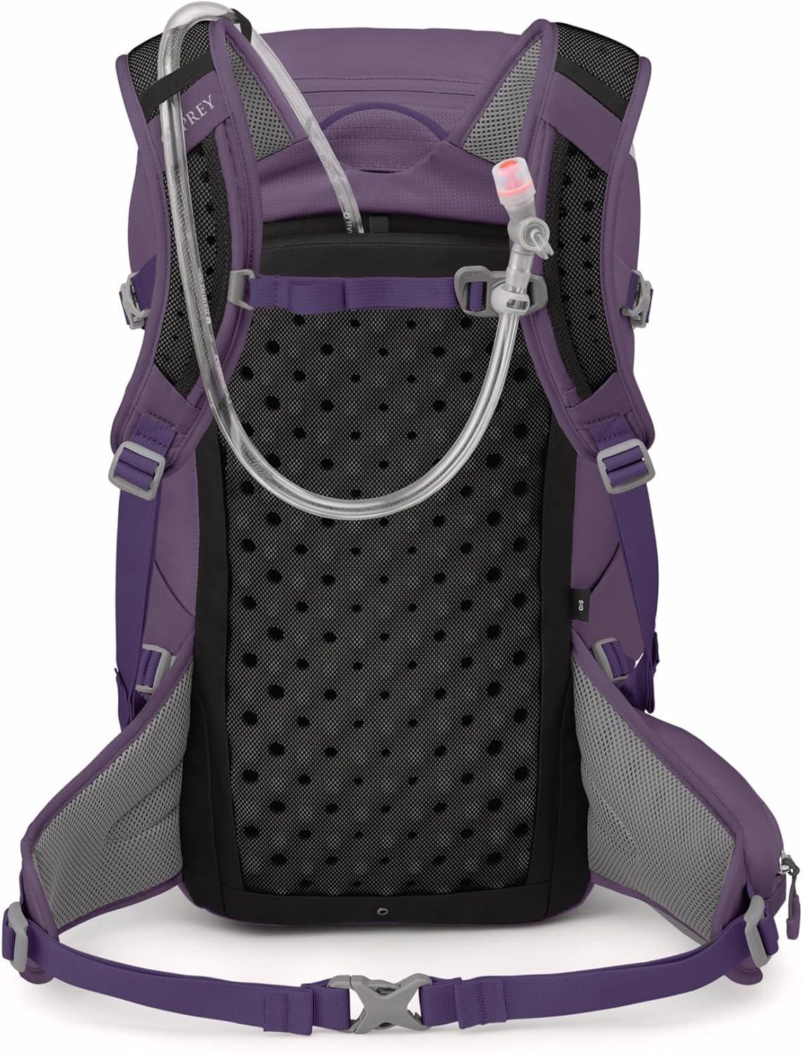 imageOsprey Skimmer 20L Womens Hiking Backpack with Hydraulics Reservoir Coyote BrownPurpurite Purple