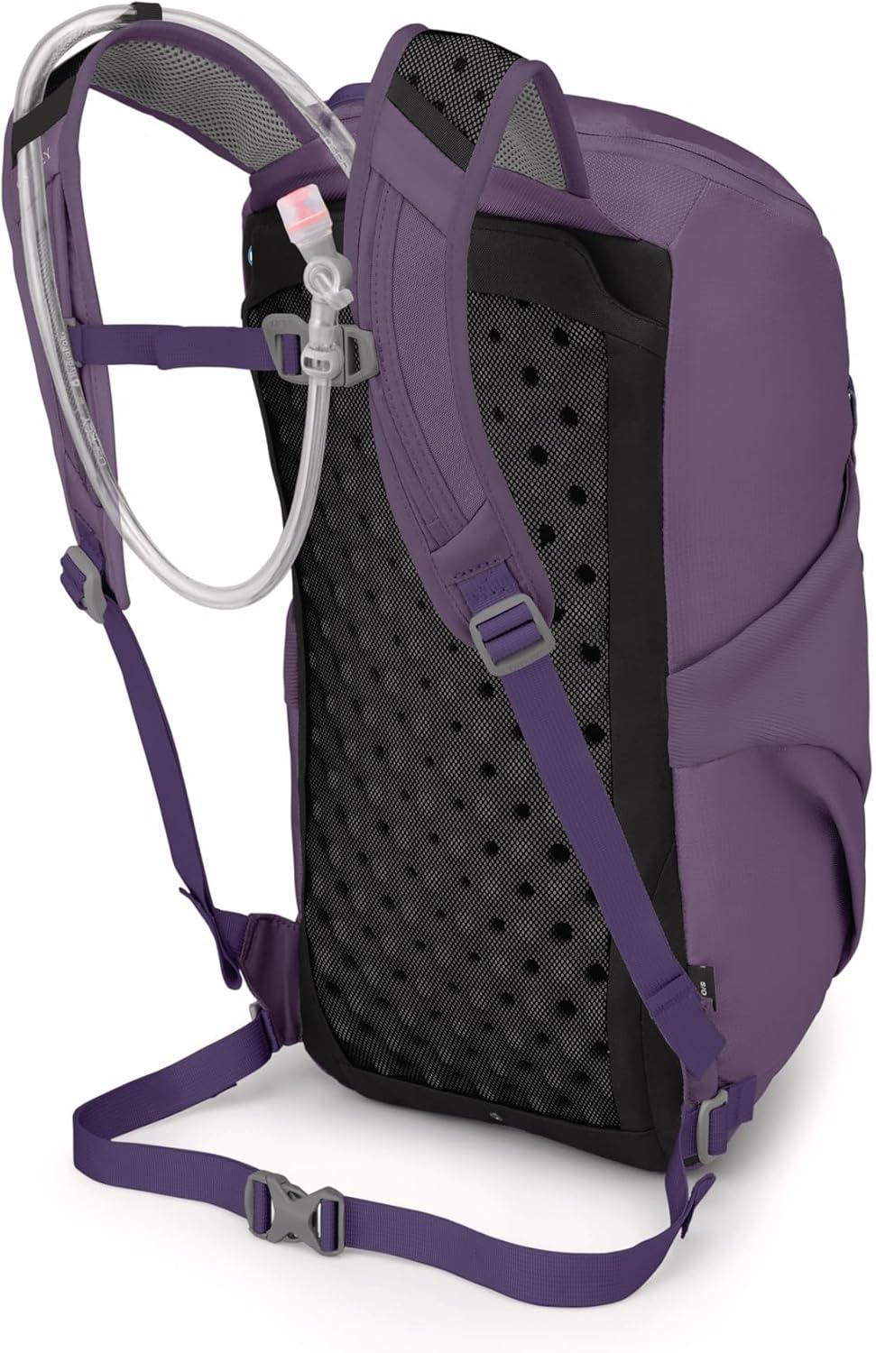 imageOsprey Skimmer 20L Womens Hiking Backpack with Hydraulics Reservoir Coyote BrownPurpurite Purple