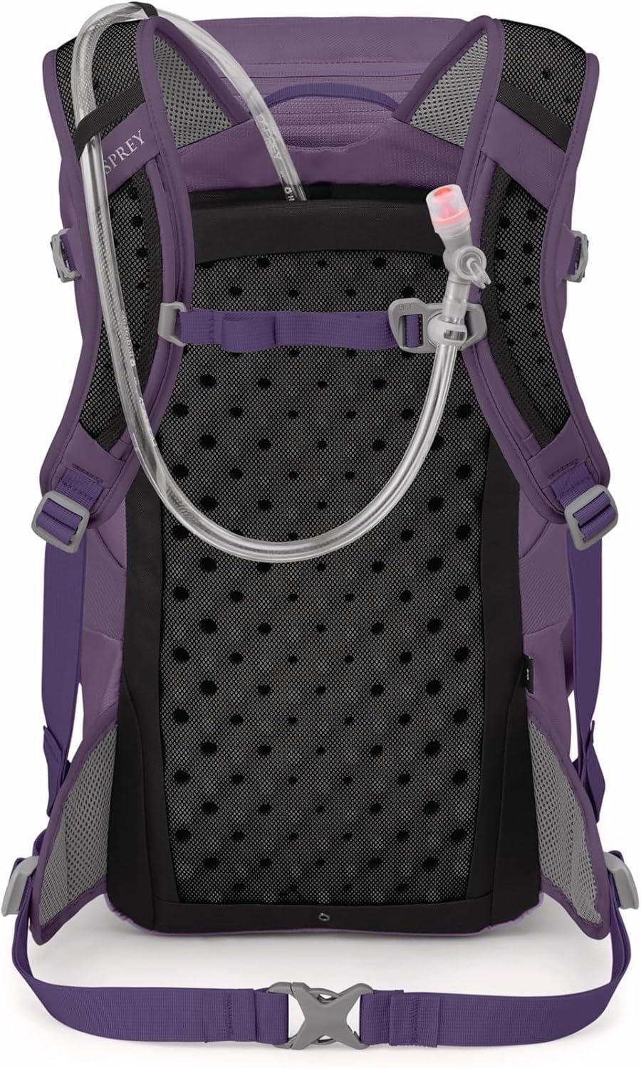 imageOsprey Skimmer 20L Womens Hiking Backpack with Hydraulics Reservoir Coyote BrownPurpurite Purple