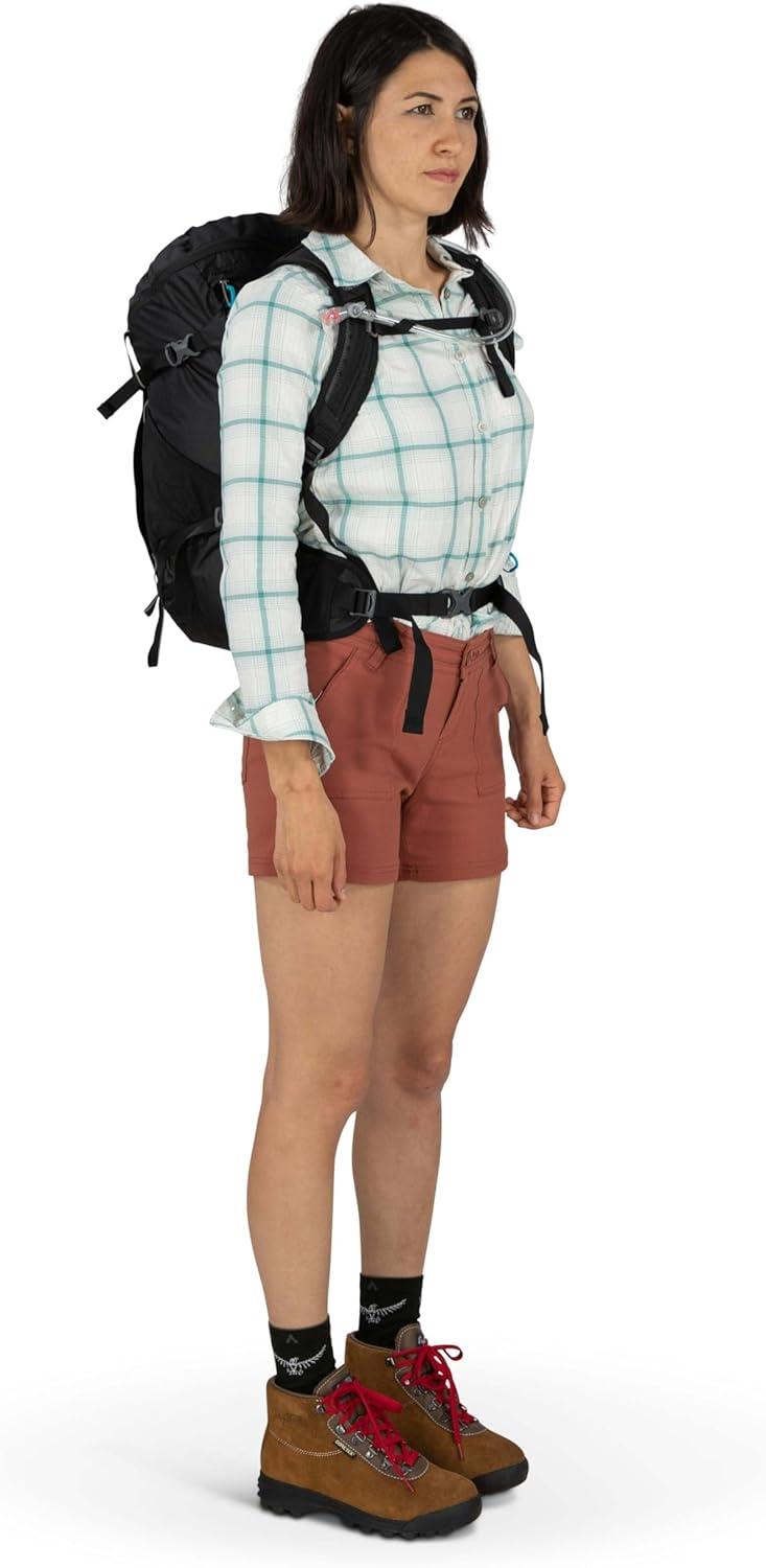 imageOsprey Skimmer 20L Womens Hiking Backpack with Hydraulics Reservoir Coyote BrownPurpurite Purple