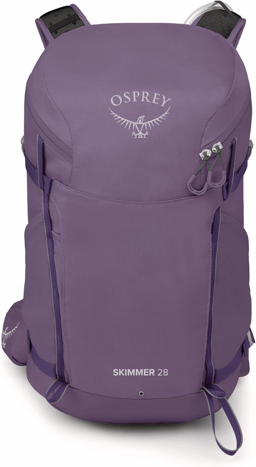imageOsprey Skimmer 20L Womens Hiking Backpack with Hydraulics Reservoir Coyote BrownPurpurite Purple