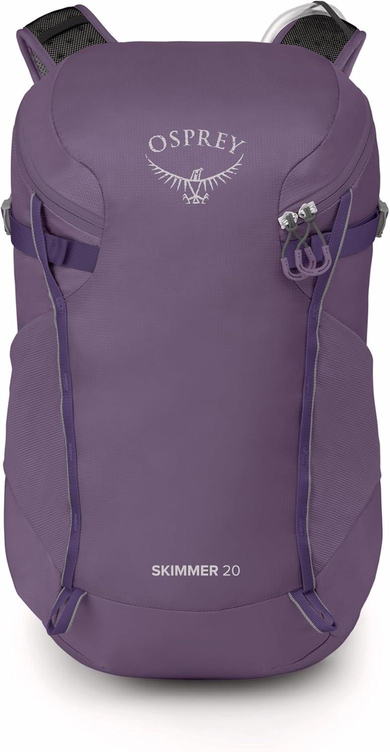imageOsprey Skimmer 20L Womens Hiking Backpack with Hydraulics Reservoir Coyote BrownPurpurite Purple