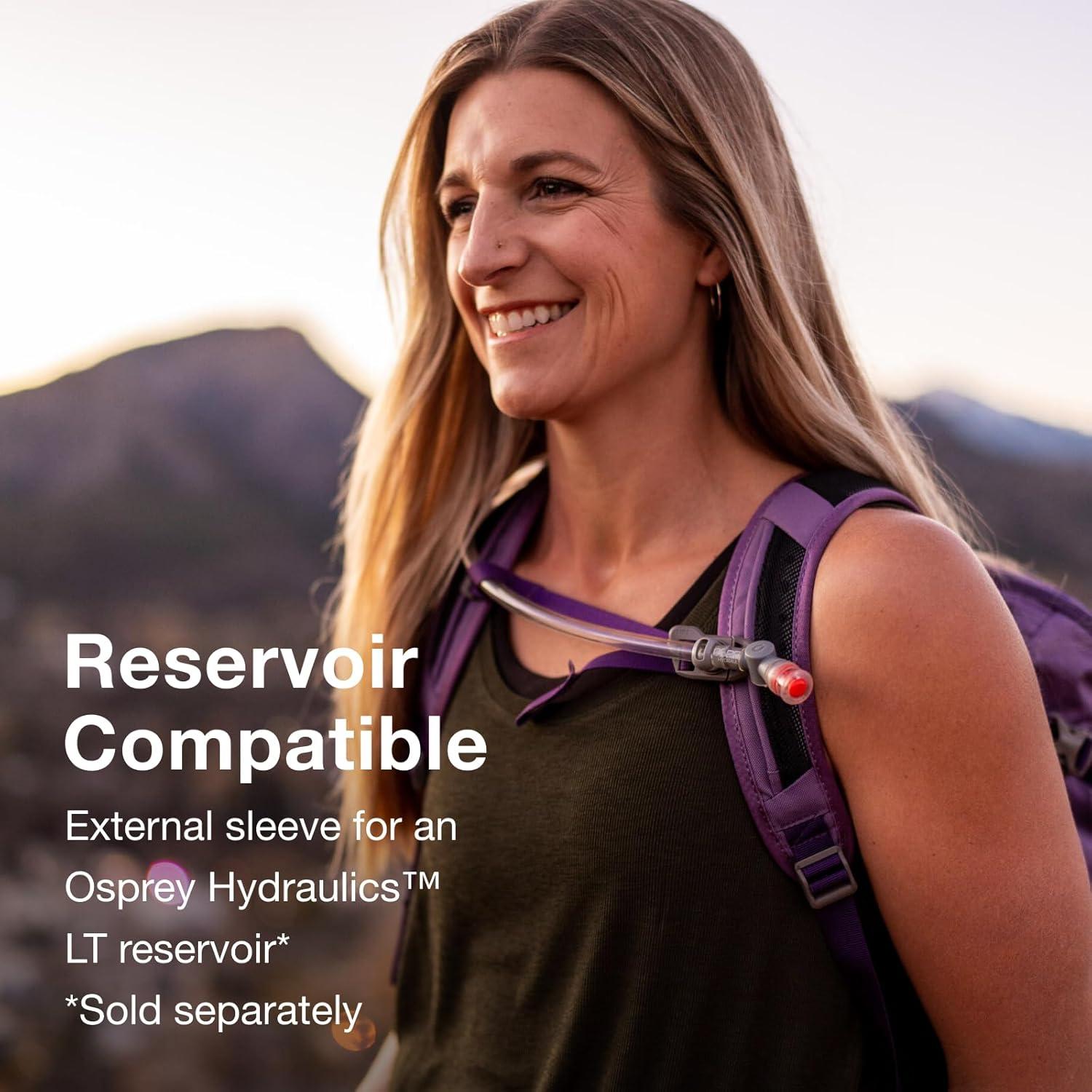 imageOsprey Skimmer 20L Womens Hiking Backpack with Hydraulics Reservoir Coyote BrownPurpurite Purple