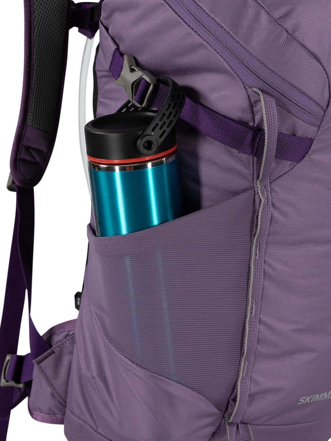 imageOsprey Skimmer 20L Womens Hiking Backpack with Hydraulics Reservoir Coyote BrownPurpurite Purple