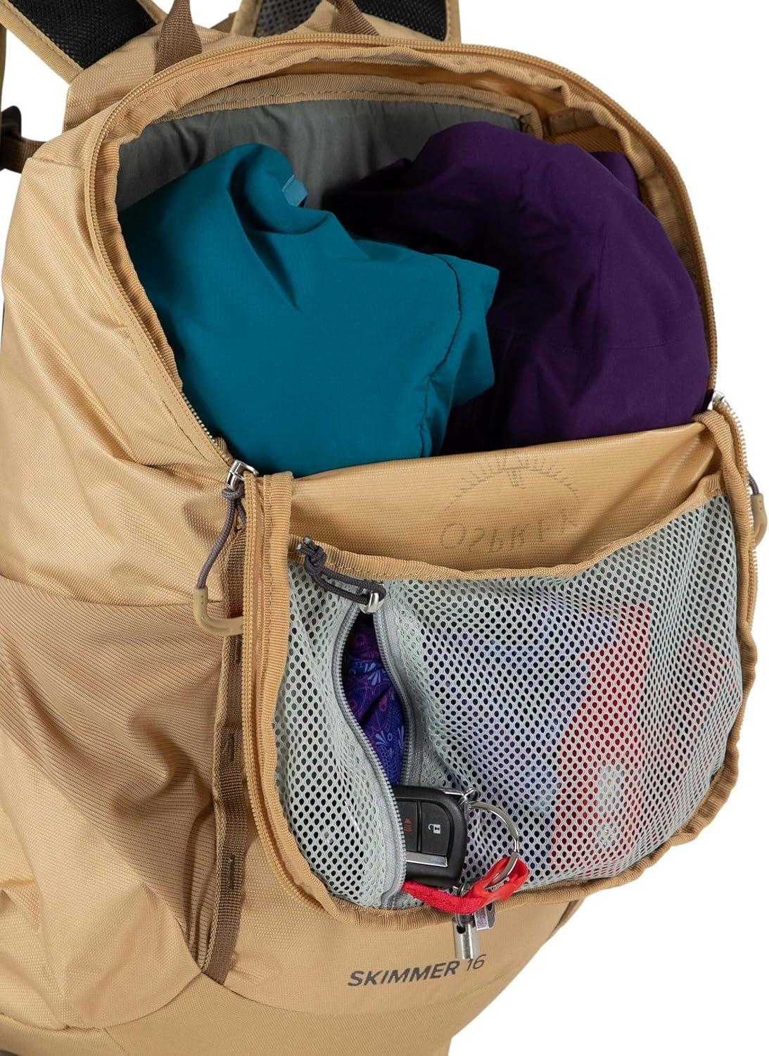 imageOsprey Skimmer 20L Womens Hiking Backpack with Hydraulics Reservoir Coyote BrownPurpurite Purple