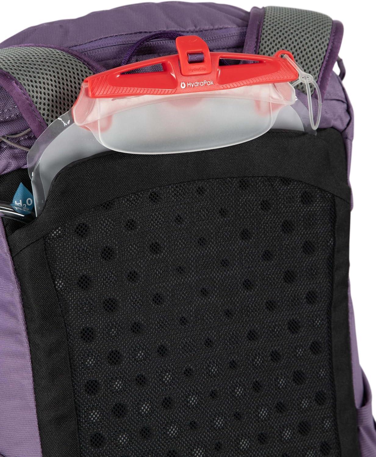 imageOsprey Skimmer 20L Womens Hiking Backpack with Hydraulics Reservoir Coyote BrownPurpurite Purple